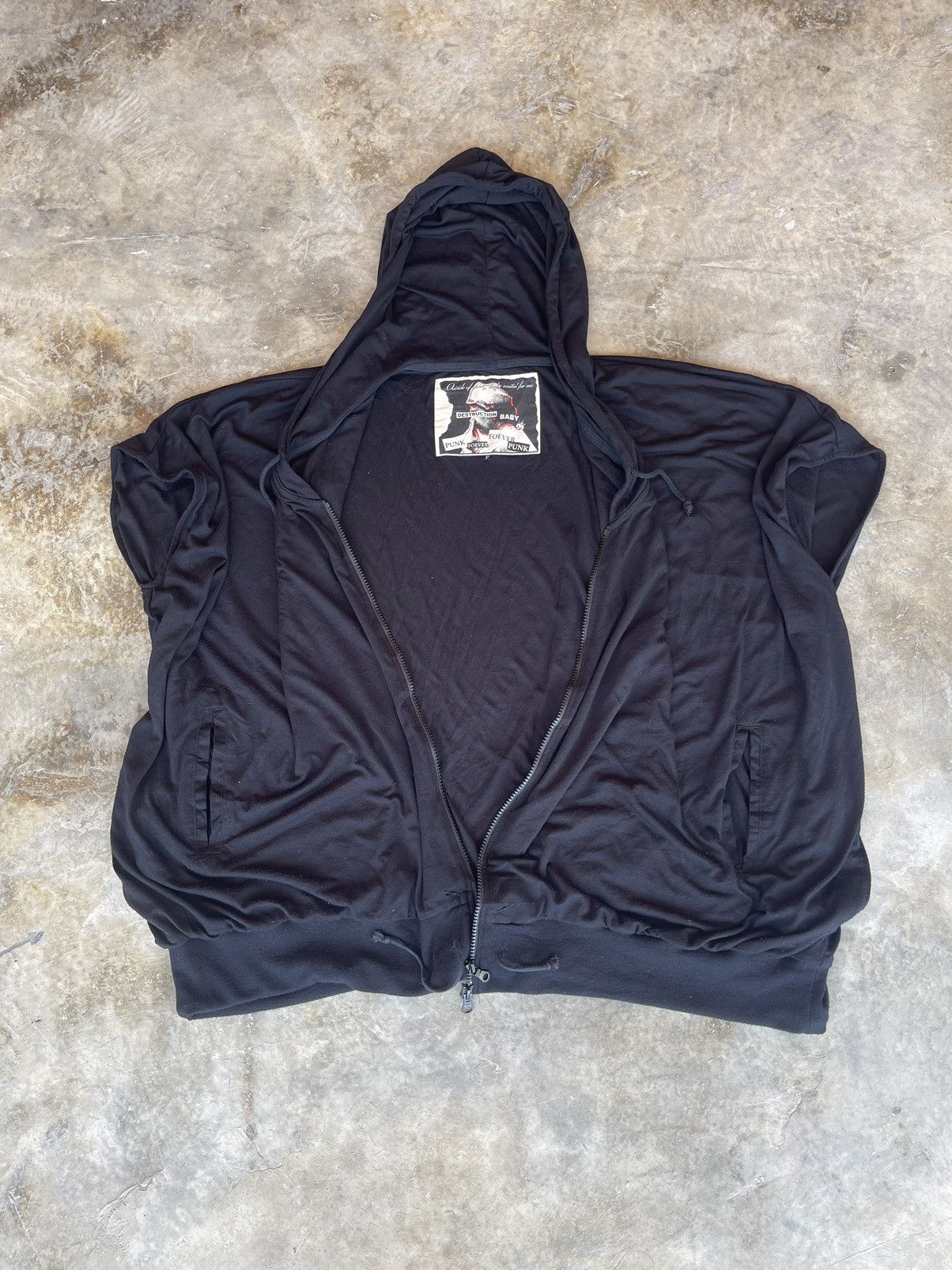 If Six Was Nine Vintage PPFM Punk Foever Destruction Baby Hoodie Poncho Size US L / EU 52-54 / 3 - 4 Thumbnail