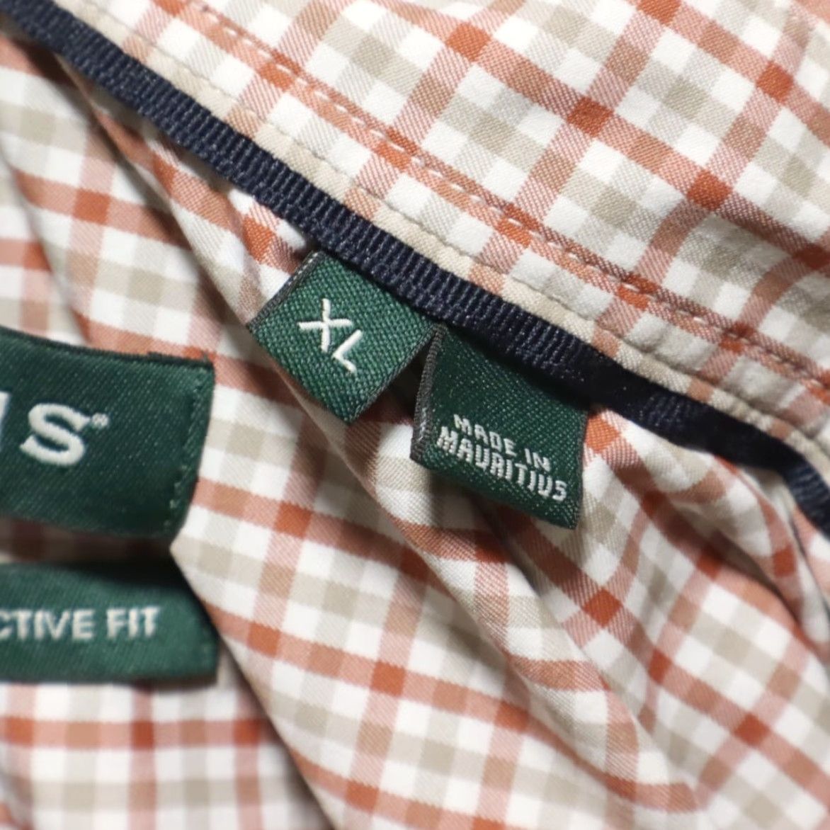 Orvis Orvis Active Fit Nylon Gingham Button Down Shirt White Men XL Size US XL / EU 56 / 4 - 6 Thumbnail