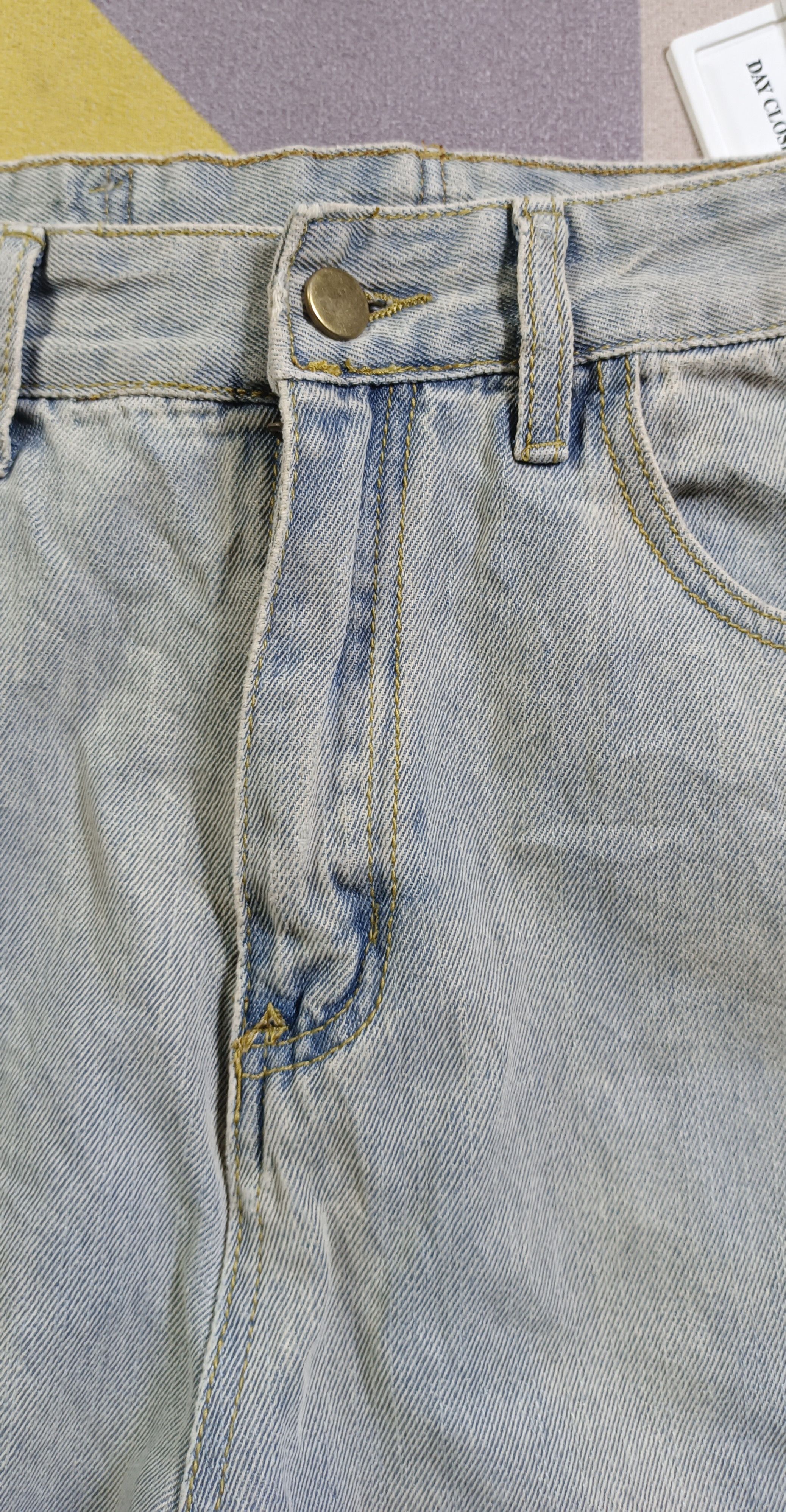 Japanese Brand Vintage🔥Day Closet Baggie Distressed Denim Size US 28 / EU 44 - 4 Thumbnail