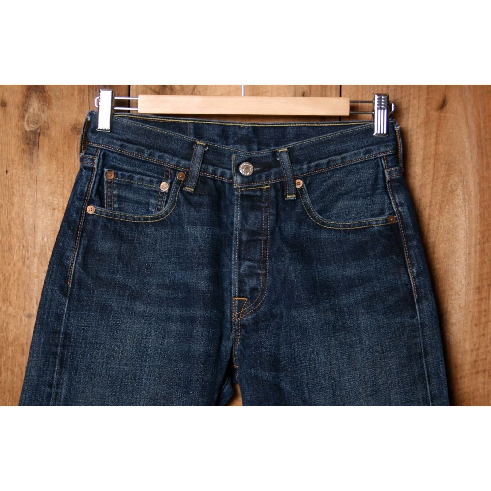 Levi's LEVI'S 501 Straight Jeans 26x31 Denim Blue Cotton Men Jeans Regular 28x32 Tag 501 Model Vintage? Size US 26 / EU 42 - 2 Thumbnail