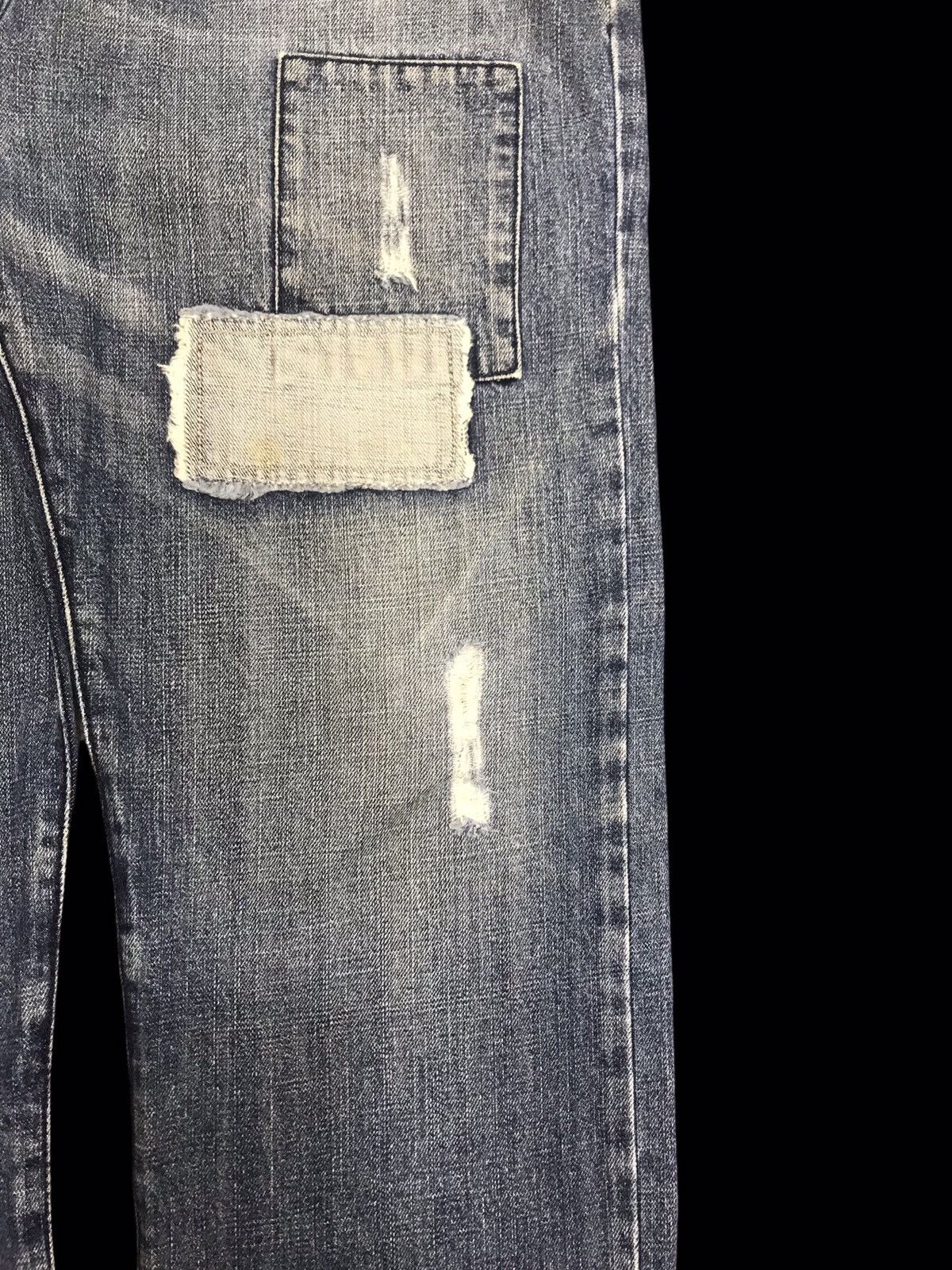 Japanese Brand 💥DENIM ART💥SACRIFICE Japan Destroyed Patchwork Denim F156 Size US 34 / EU 50 - 5 Thumbnail