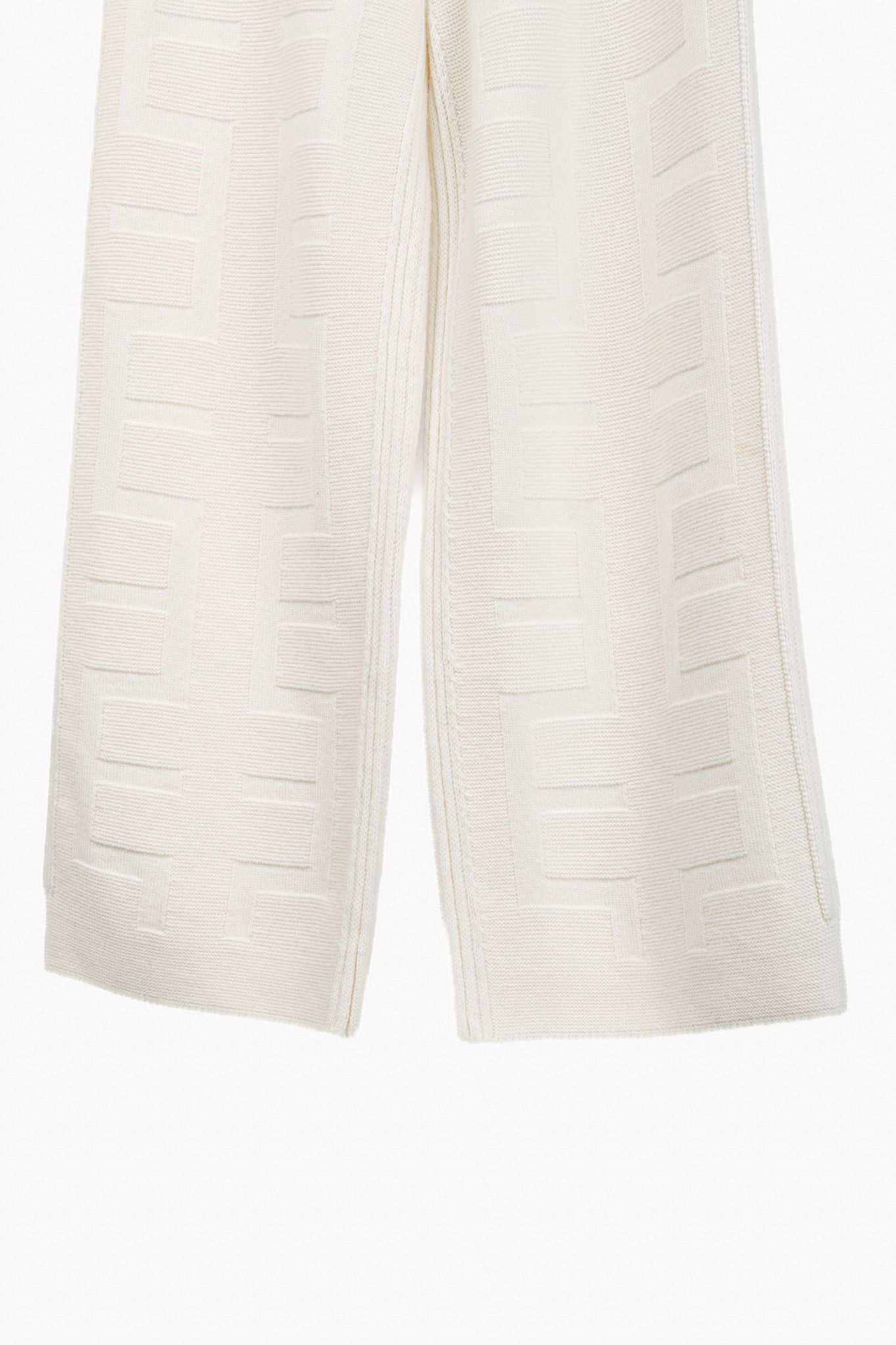 Hermes Hermes Cream Monogram Wool-Knit Sweater Vest & Pants Set Size M / US 6-8 / IT 42-44 - 5 Thumbnail