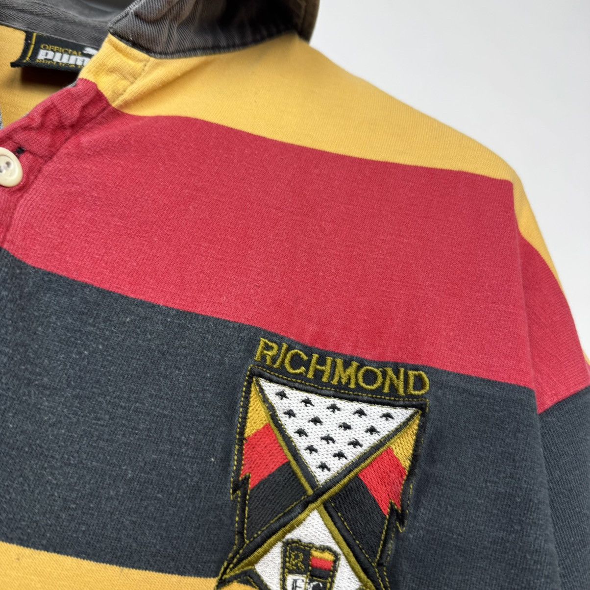 Puma Richmond 1998 1999 Rugby Union Shirt Jersey Long Sleeve Sz L Size US L / EU 52-54 / 3 - 12 Thumbnail
