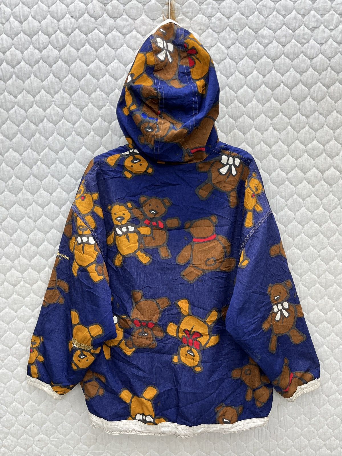 Ellesse × Vintage 🔥🔥🔥STEALS ELLESE BEAR OVER PRINT REVERSIBLE HOODIE JACKET Size L / US 10 / IT 46 - 10 Thumbnail