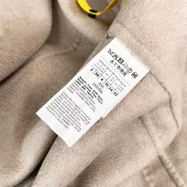 Max Mara Max Mara Cashmere labbro solid color cashmere coat with la Size S / US 4 / IT 40 - 5 Thumbnail