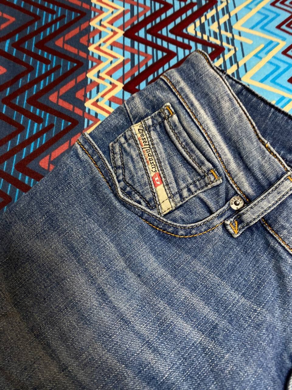 Diesel × Vintage Vintage Diesel Industry Faded Denim Jeans Size 26" / US 2 / IT 38 - 5 Thumbnail