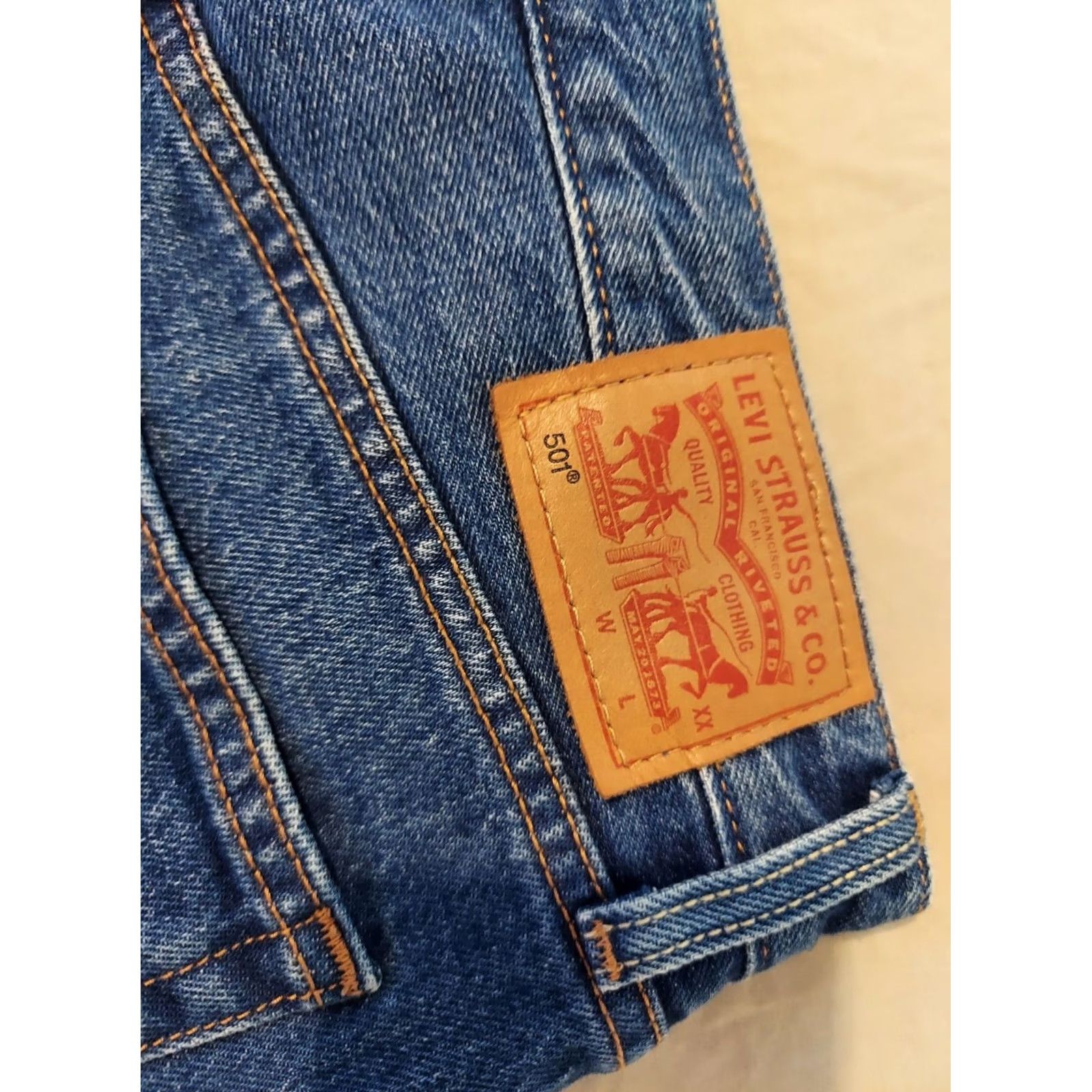 Levi's Mens Levi's 501 Jeans Blue Denim Pants Straight Classic Size 29x32 32x27 Size US 29 - 3 Thumbnail