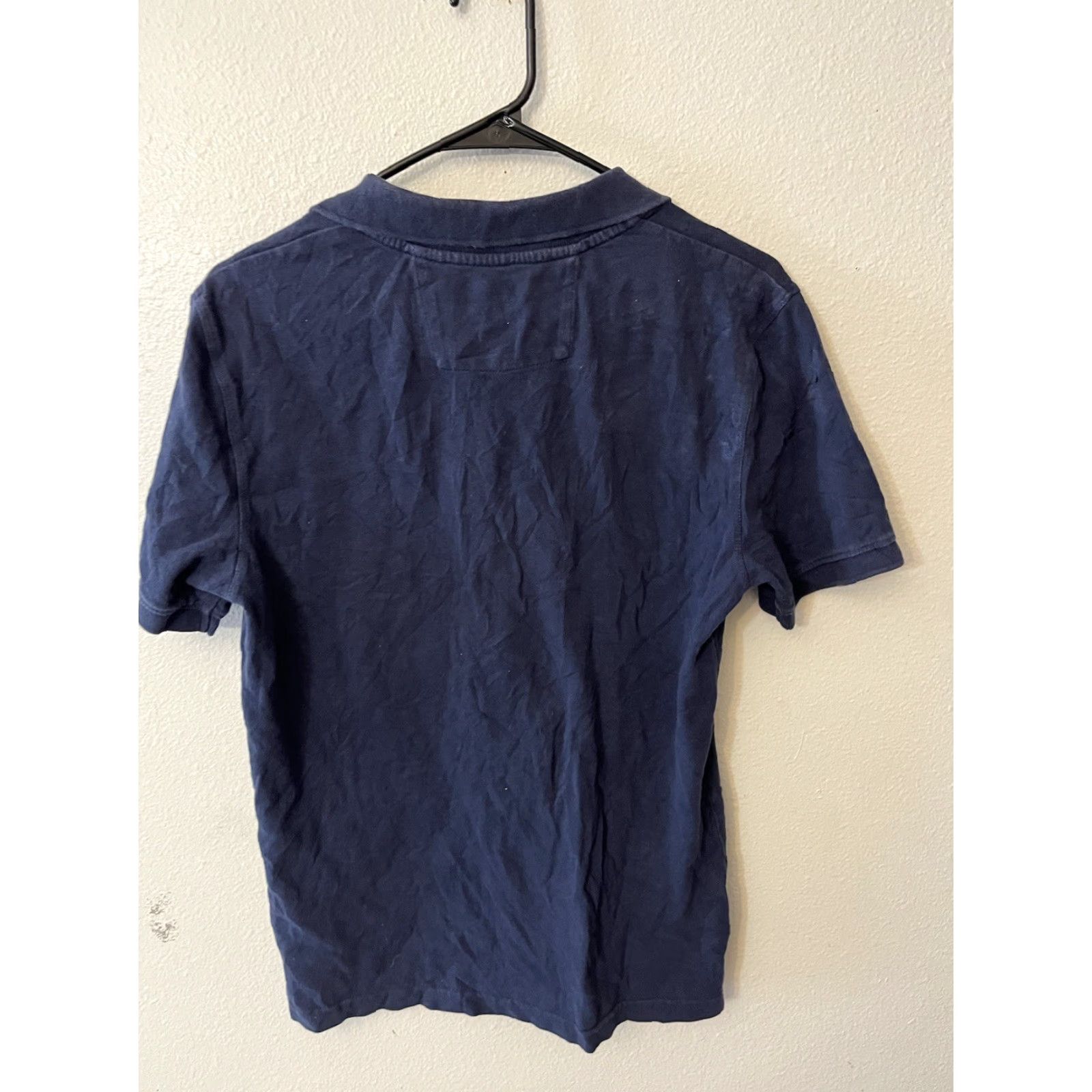 Banana Republic VINTAGE Banana Republic Slim Fit Solid Cotton Polo Shirt Size Small Navy Blue Mens Size US S / EU 44-46 / 1 - 2 Thumbnail
