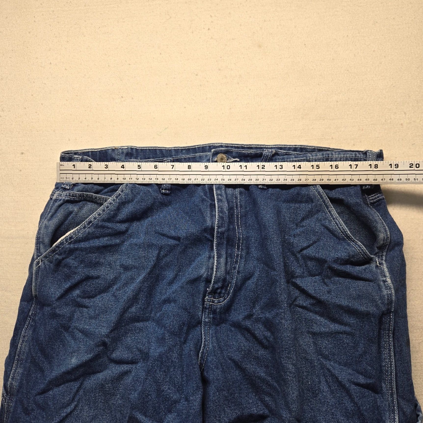 Denime Full Blue Jeans Relaxed Fit 5 Pocket Denim Pants Men's Size 40x30 Blue Jeans Men’s Pants 5-Pocket Denim Full Blue Relaxed Fit Jeans Size US 40 / EU 56 - 4 Thumbnail