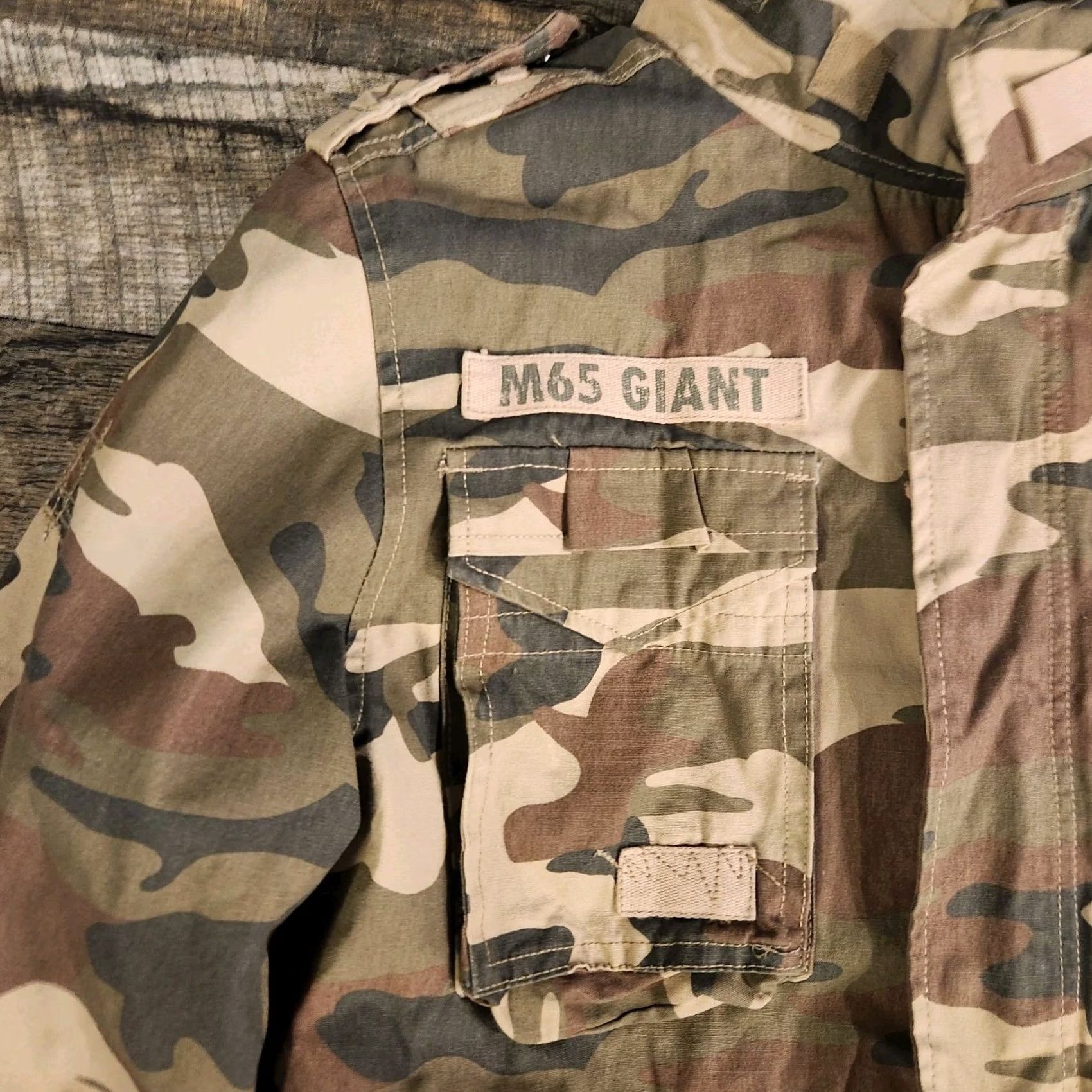 Vintage Brandit Camo Jacket M-65 Giant Mens Medium Field Sherpa Lined Military Utility Shirt Size US M / EU 48-50 / 2 - 4 Thumbnail