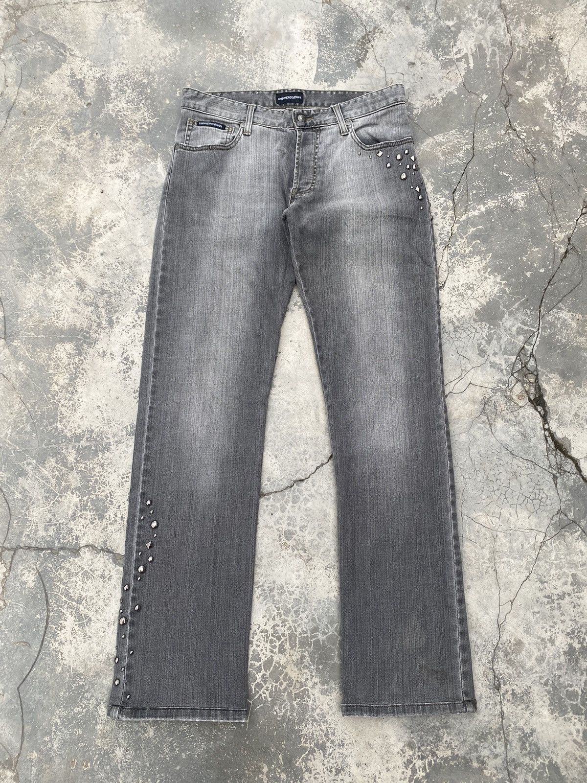 Emporio Armani Vintage Studded EMPORIO ARMANI Jeans Size US 30 / EU 46 - 1 Thumbnail