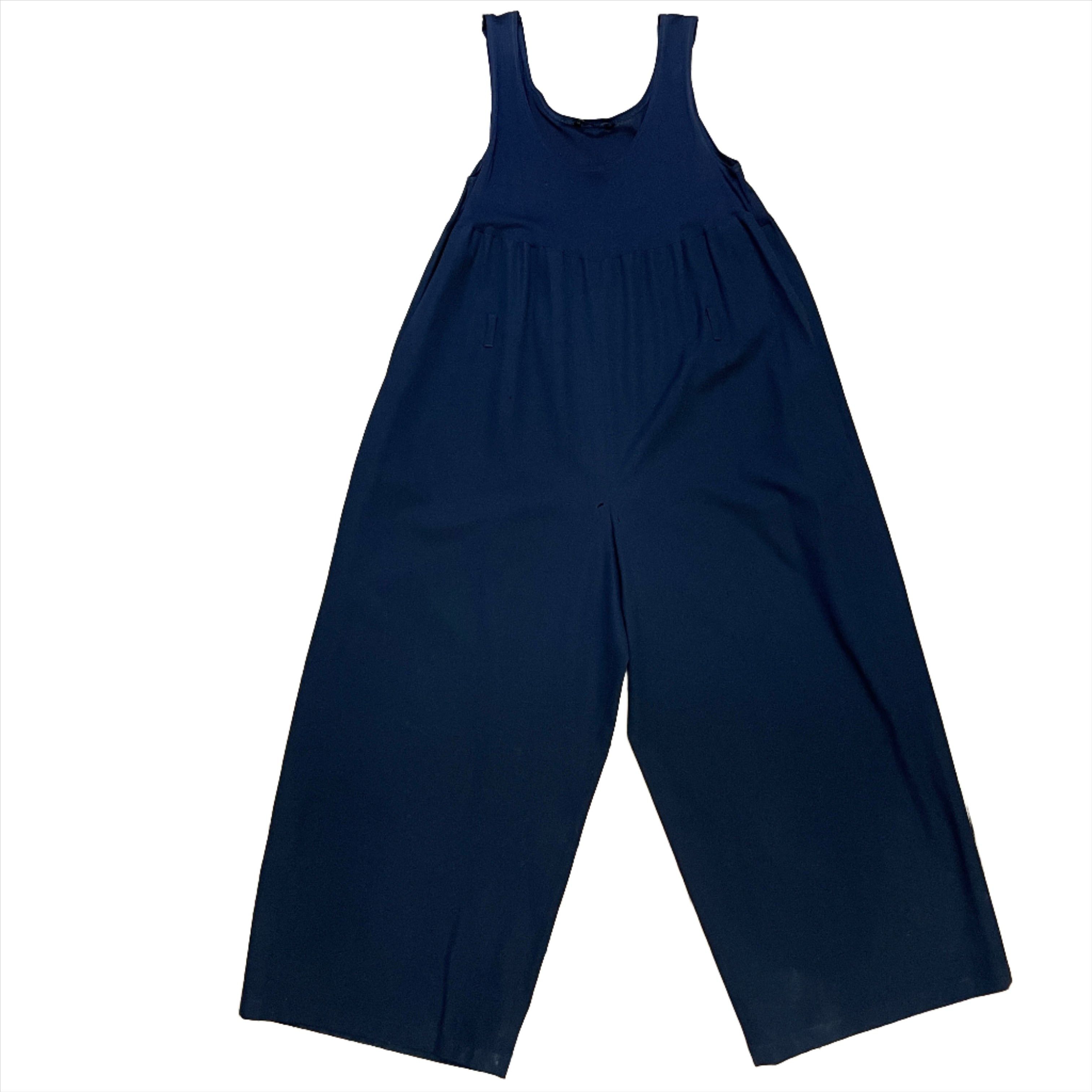 Yohji Yamamoto Yohji Yamamoto Navy Blue Vintage Designer Jumpsuit Size M Size 30" / US 8 / IT 44 - 7 Thumbnail