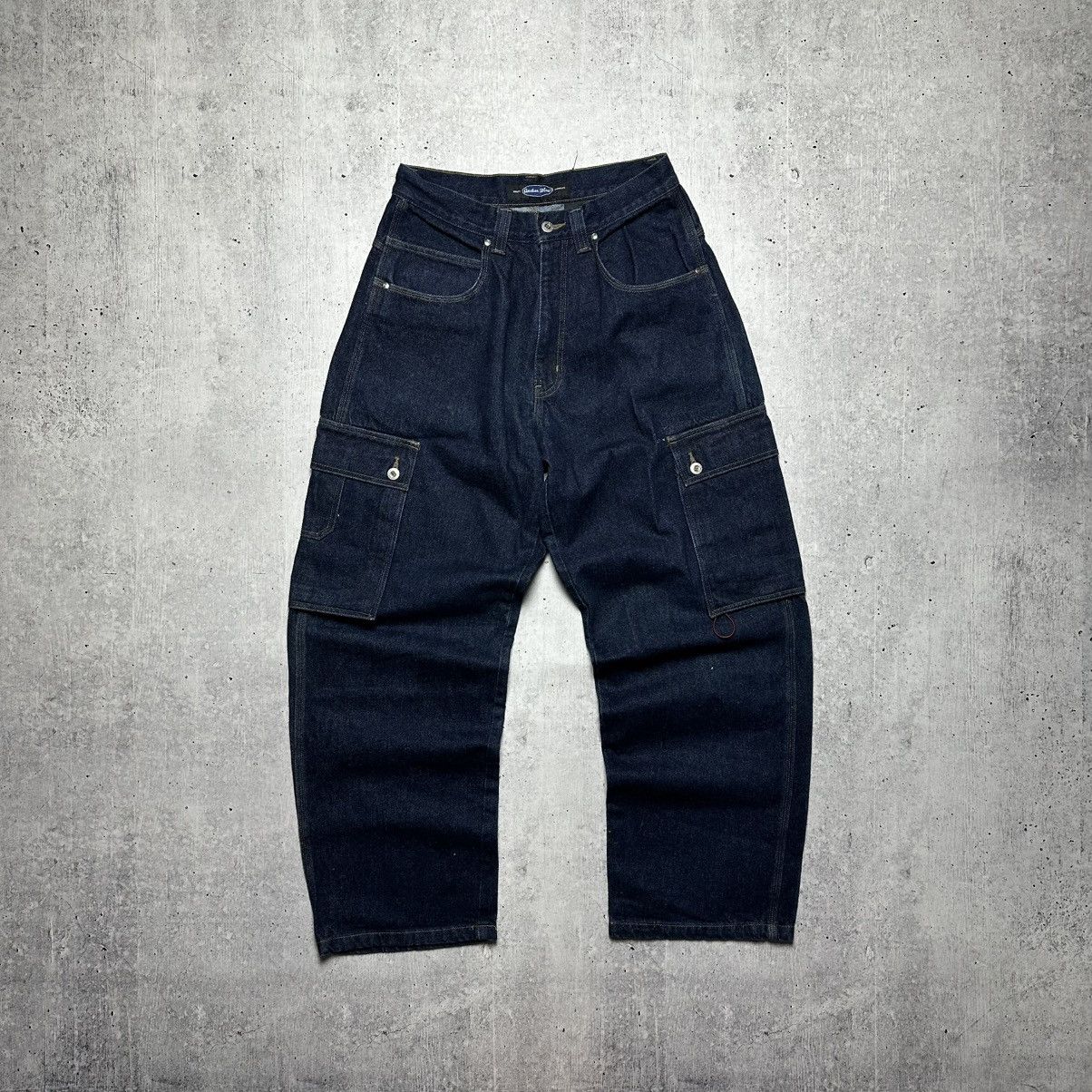 Anchor Blue × Vintage VINTAGE ANCHOR BLUE JEANS BAGGY CARGO HEAVY DUTY PANT Size US 32 / EU 48 - 6 Thumbnail