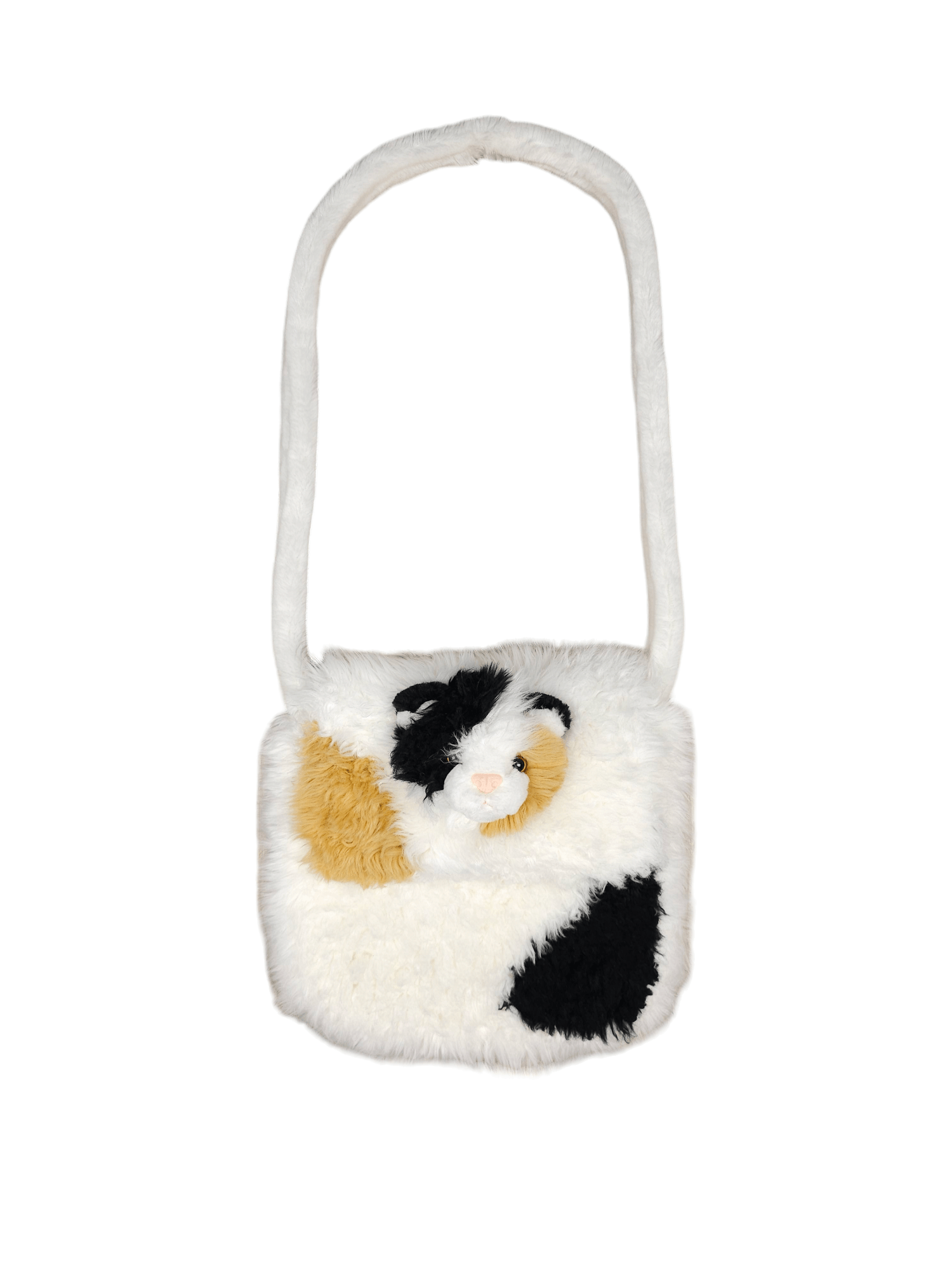 Issey Miyake × Japanese Brand 💎 Vintage Avant Garde Cat Kitten Shoulder Bag White Black Size ONE SIZE - 1 Thumbnail