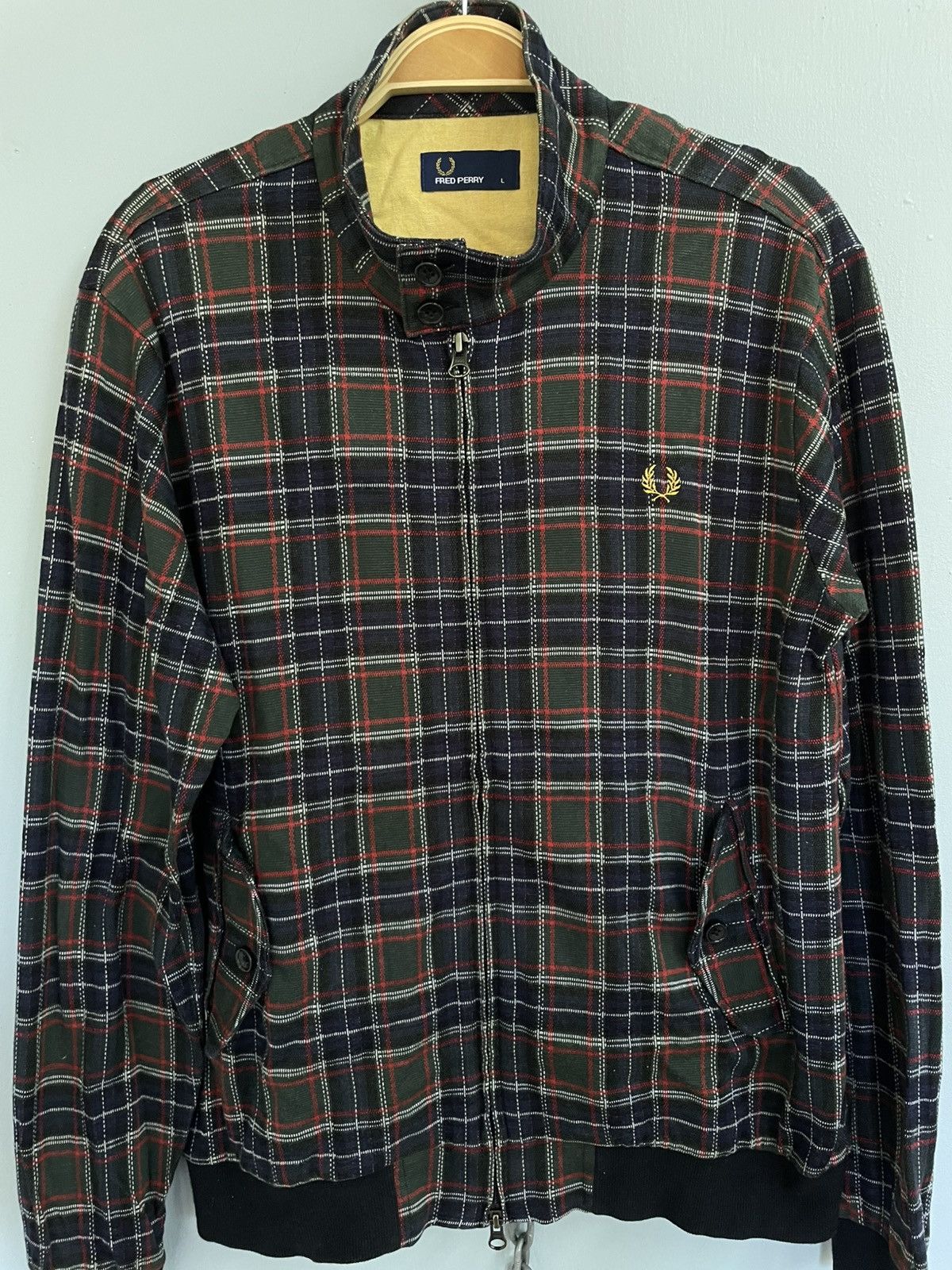 Fred Perry Fred Perry Checker zip up jacket Size US L / EU 52-54 / 3 - 3 Thumbnail