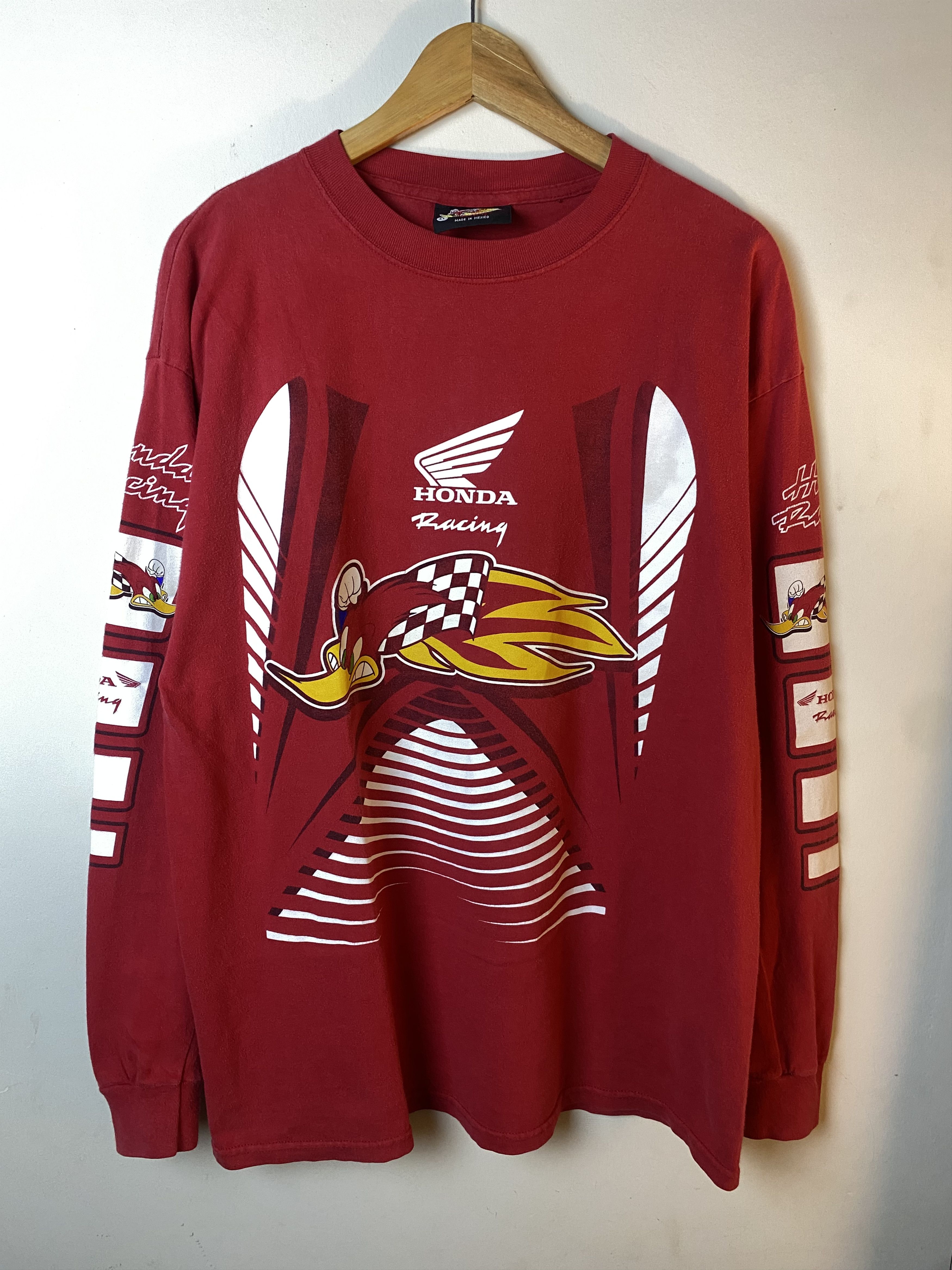 Vintage Original 2000's Honda Racing "Woody Woodpecker" Longsleeve Size US XL / EU 56 / 4 - 1 Thumbnail