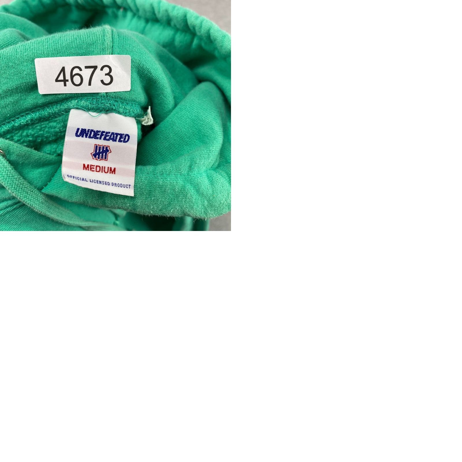 Undefeated Undefeated Hoodie Mens Medium Green Fleece Pullover Embroidered Logo Pockets Size US M / EU 48-50 / 2 - 9 Thumbnail