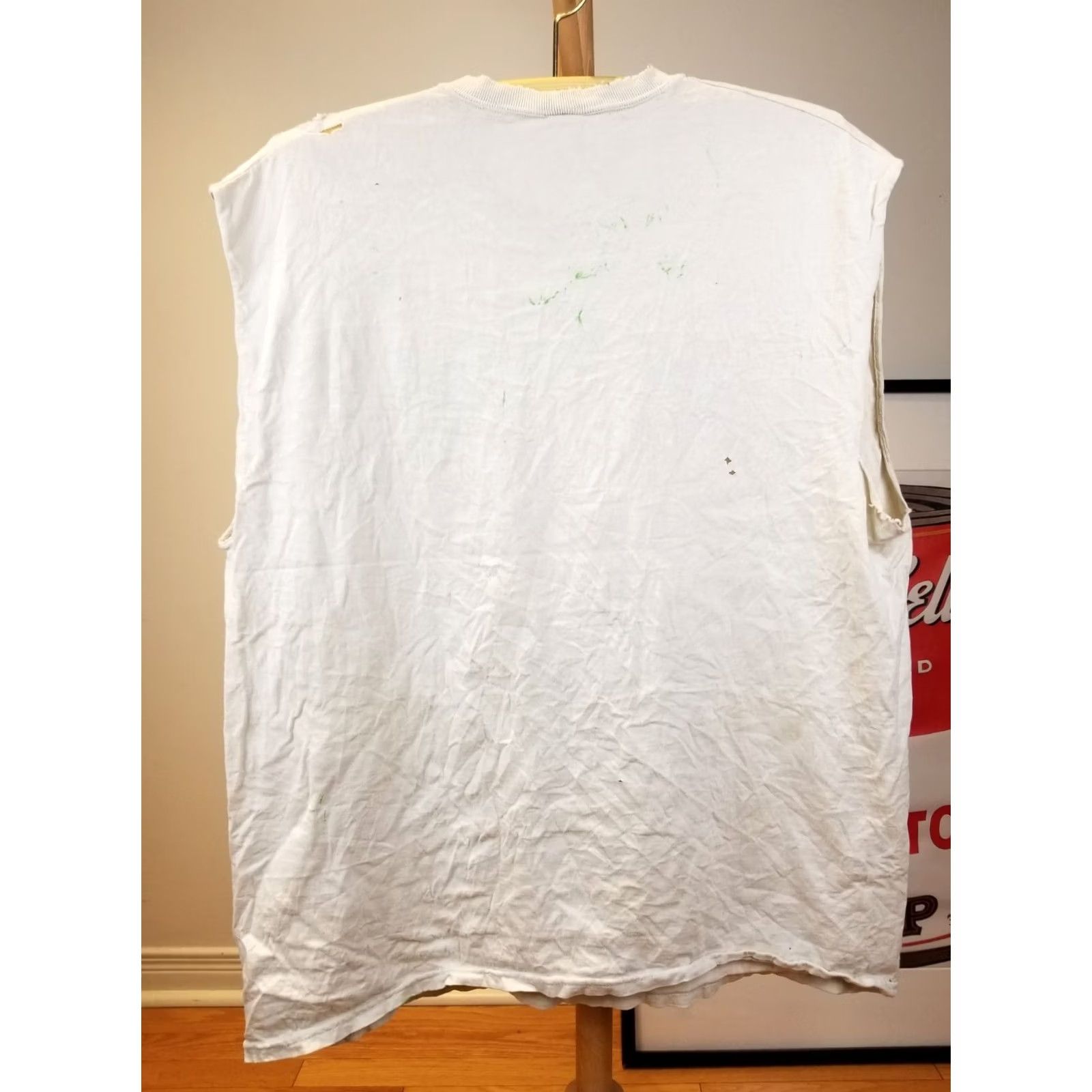 Vintage VINTAGE 90' DUNK THIS T-SHIRT SLEEVELESS DISTRESSED TRASHED SZ XXL Men Size US XXL / EU 58 / 5 - 7 Thumbnail
