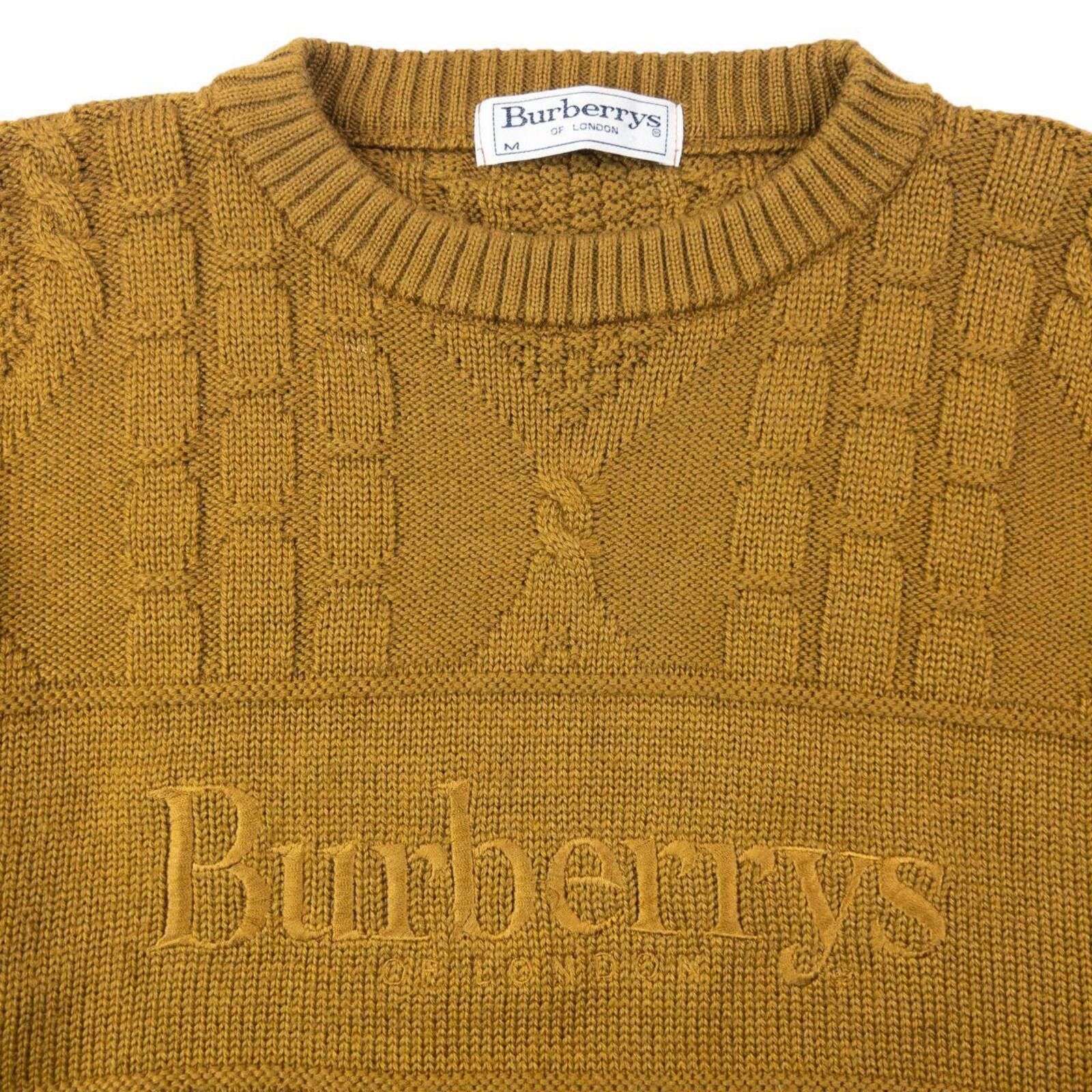 Burberry Vintage 90s Burberry Embroidered Cable Knit Jumper Size M Size US M / EU 48-50 / 2 - 3 Thumbnail