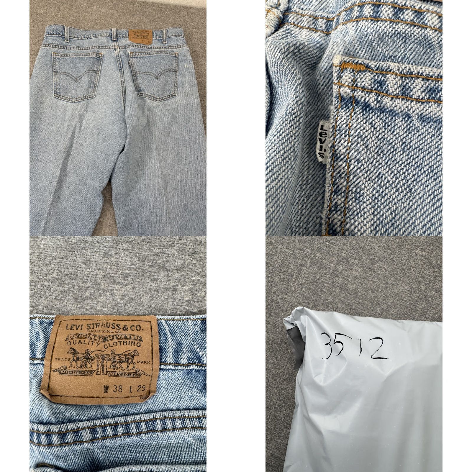Levi's VINTAGE Levi's 505 Relaxed Fit Straight Leg Jeans 36x25 Light Wash Blue Denim Men Regular 90s 5-Pocket Size US 36 / EU 52 - 9 Thumbnail
