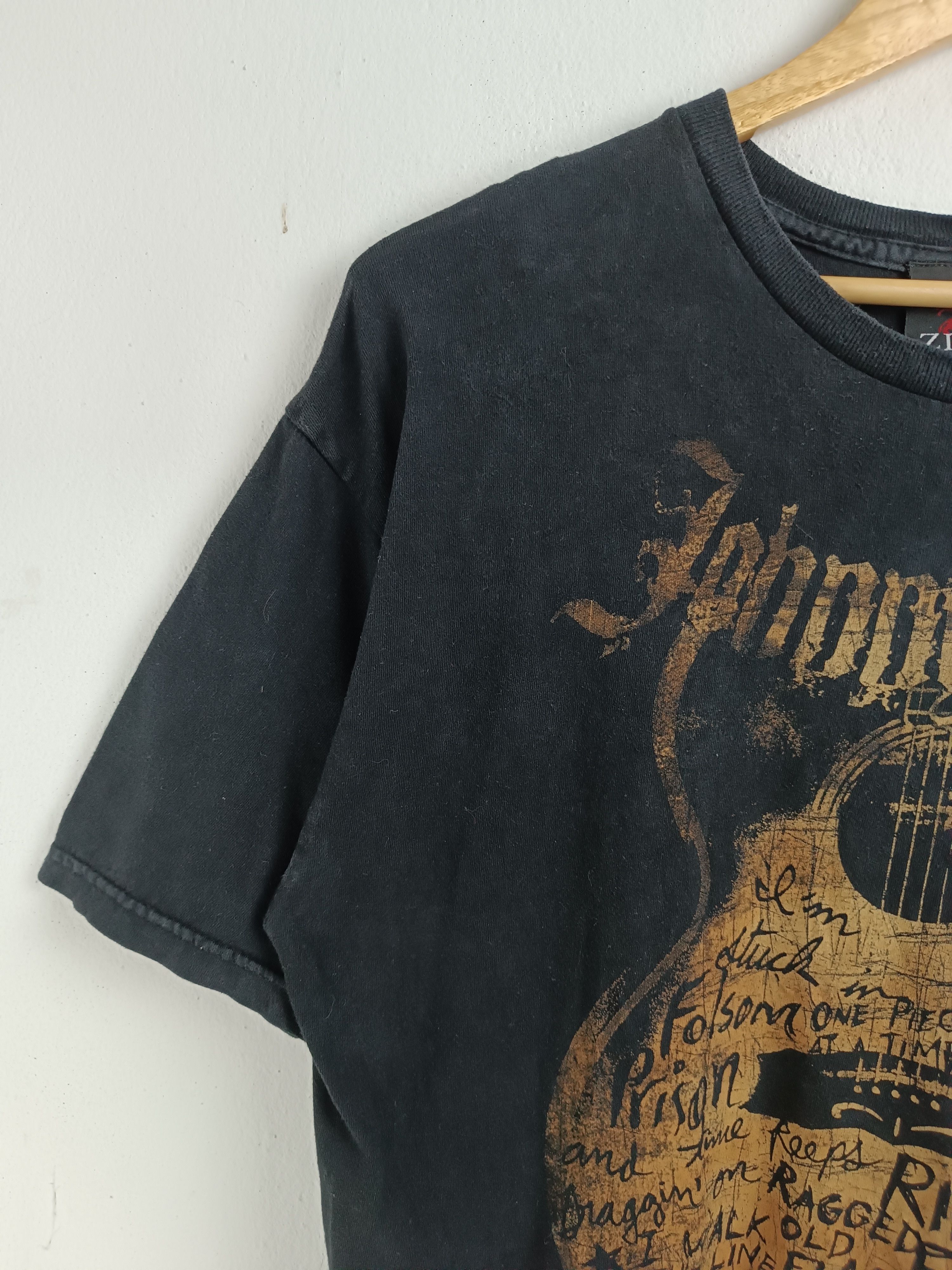 Band Tees VINTAGE '07 JOHNNY CASH GUITAR TEE dylan elvis neil young Size US L / EU 52-54 / 3 - 5 Thumbnail