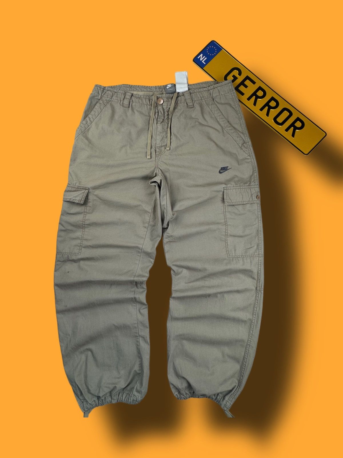 Nike × Vintage NIKE CARGO VINTAGE BASIC LOGO OVERSIZE BAGGY PANTS Size US 34 / EU 50 - 1 Thumbnail