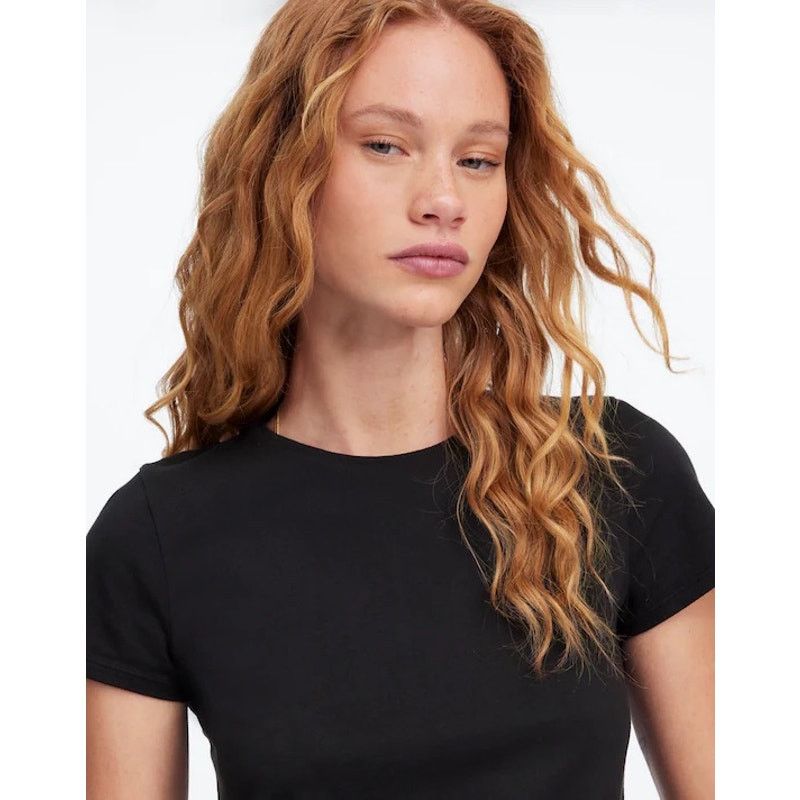 Madewell NWT Madewell Essential Slim Tee Lightweight Cotton Black XS Size XS / US 0-2 / IT 36-38 - 3 Thumbnail