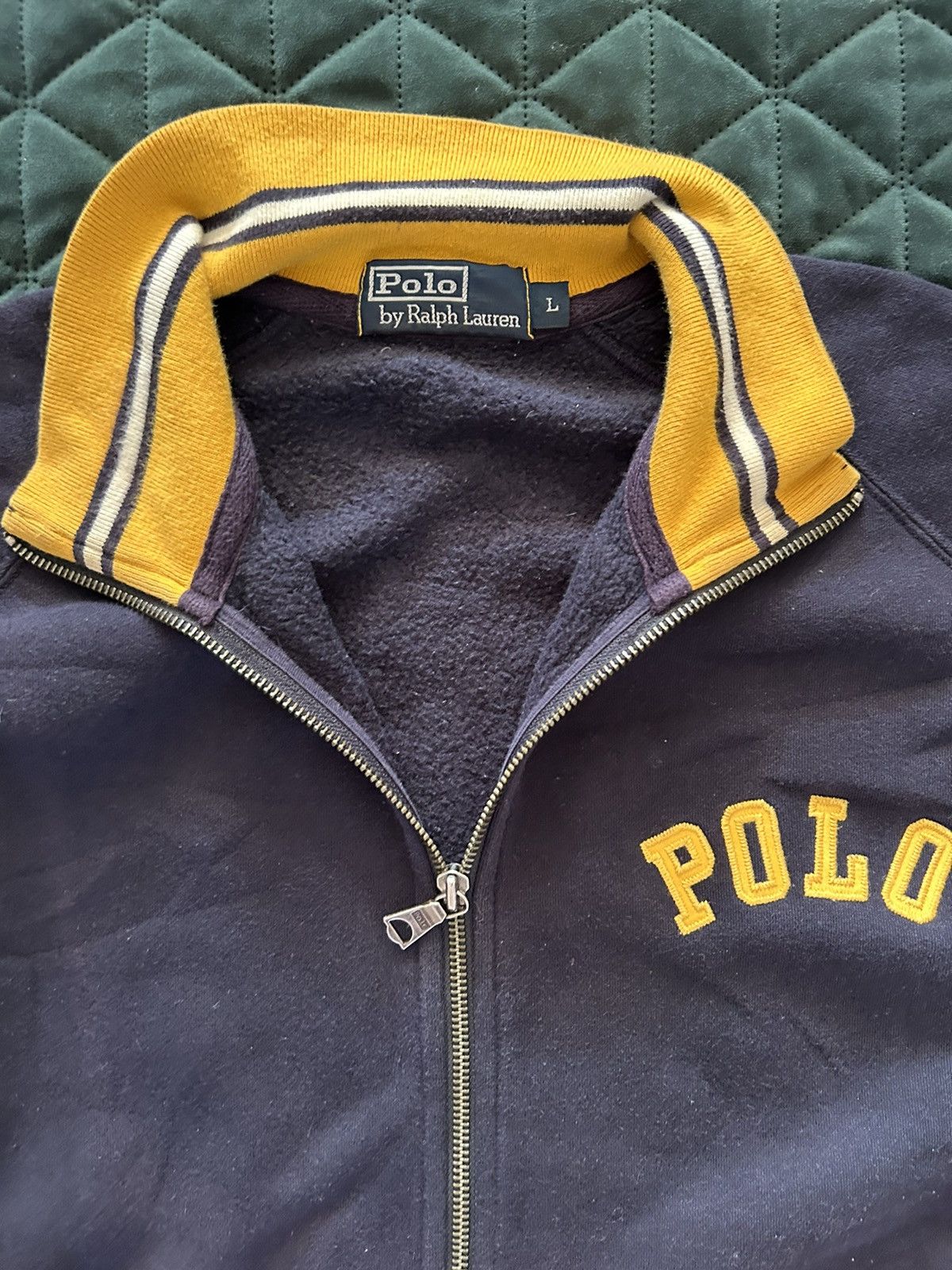 Polo Ralph Lauren × Vintage Vintage Zippered sweater Polo Ralph Lauren Size US L / EU 52-54 / 3 - 4 Thumbnail