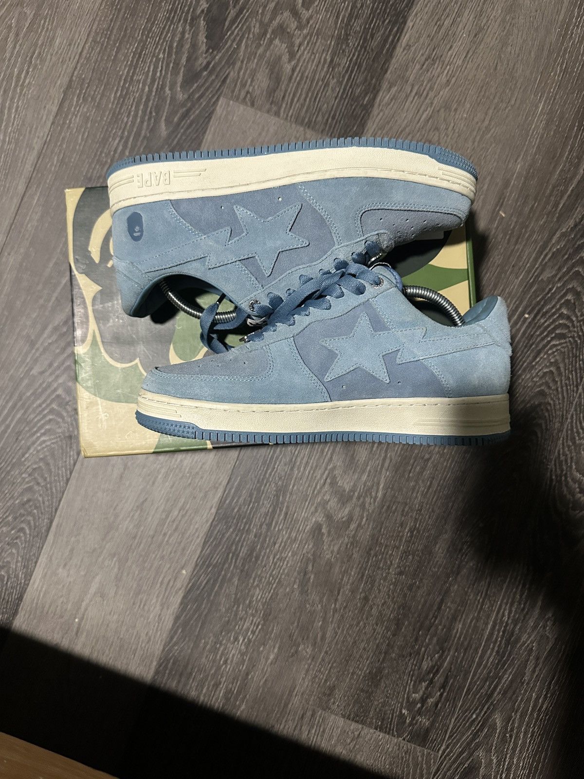 Bape Bapestas Light blue suede Size US 9.5 / EU 42-43 - 8 Thumbnail