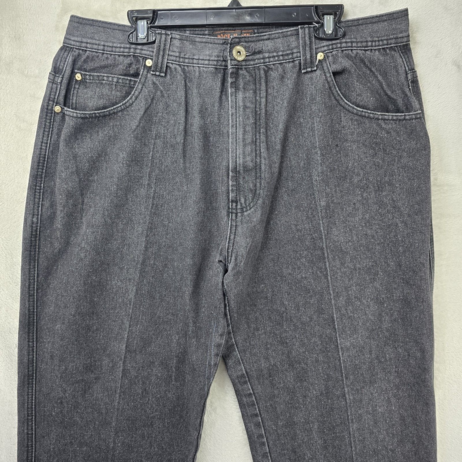 Other Rock N Run Jeans Mens 38x29 Black Denim Baggy Y2K Vintage Size US 38 / EU 54 - 2 Thumbnail