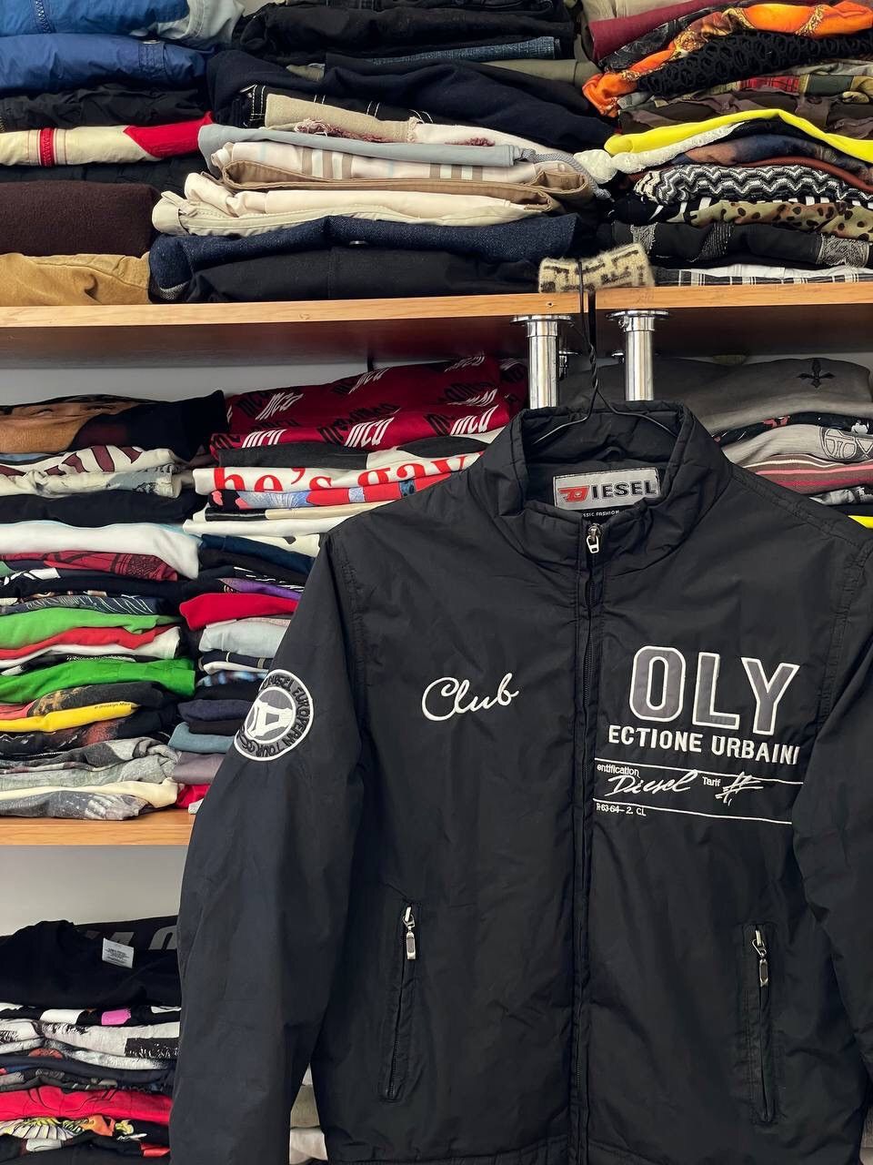 Diesel × Vintage Diesel Vintage Y2K Bomber Nylon Jacket Size M / US 6-8 / IT 42-44 - 3 Thumbnail