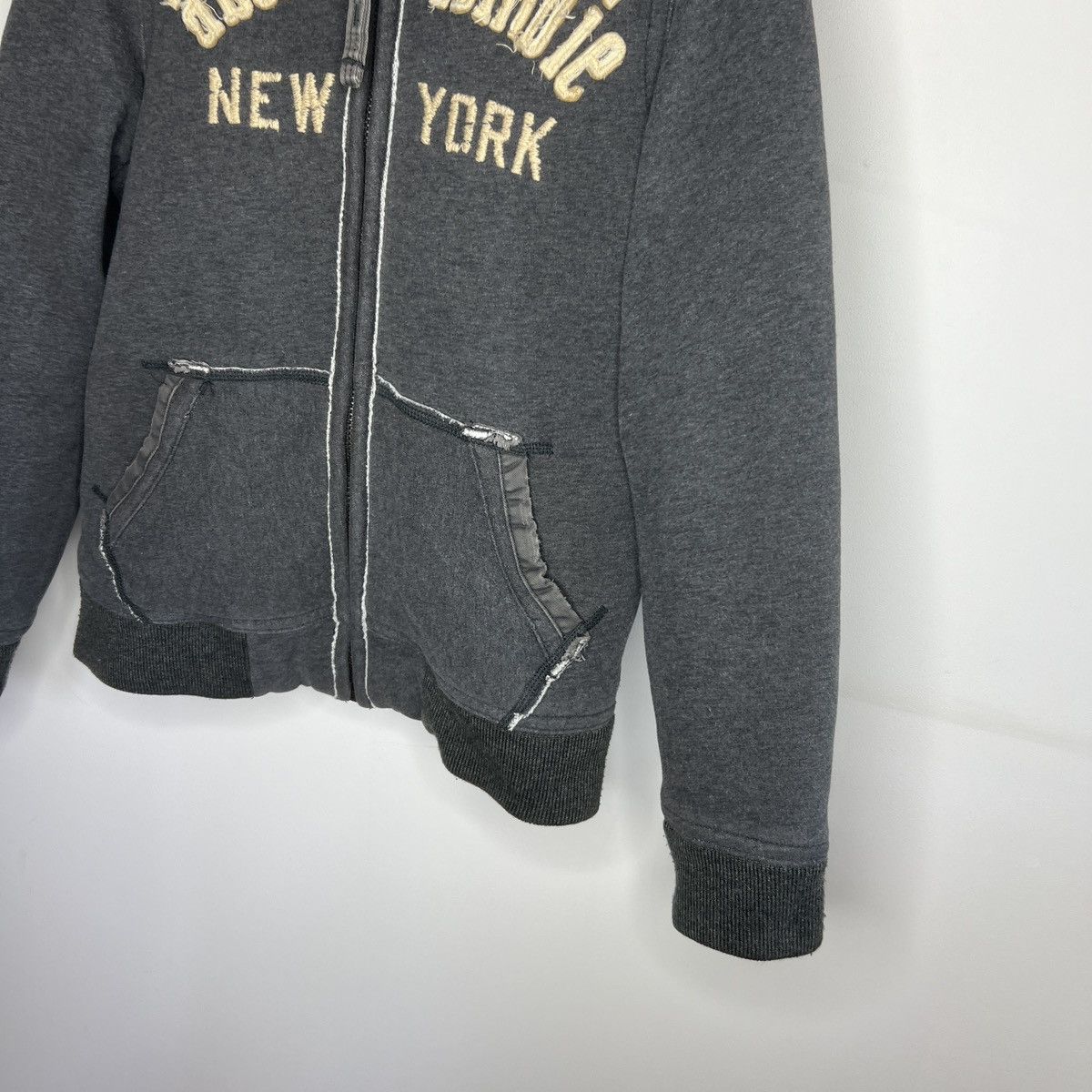 Abercrombie & Fitch × If Six Was Nine × Le Grande Bleu (L.G.B.) ABERCROMBIE FAUX FUR ZIPPER HOODIE JAPANESE I6W9 LGB STYLE Size M / US 6-8 / IT 42-44 - 5 Thumbnail