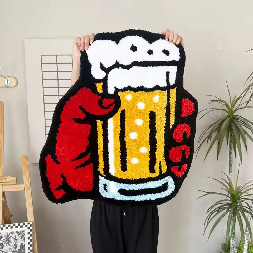 Other Custom Handmade Cheers Beer Home Rug Carpet Size ONE SIZE - 1 Thumbnail