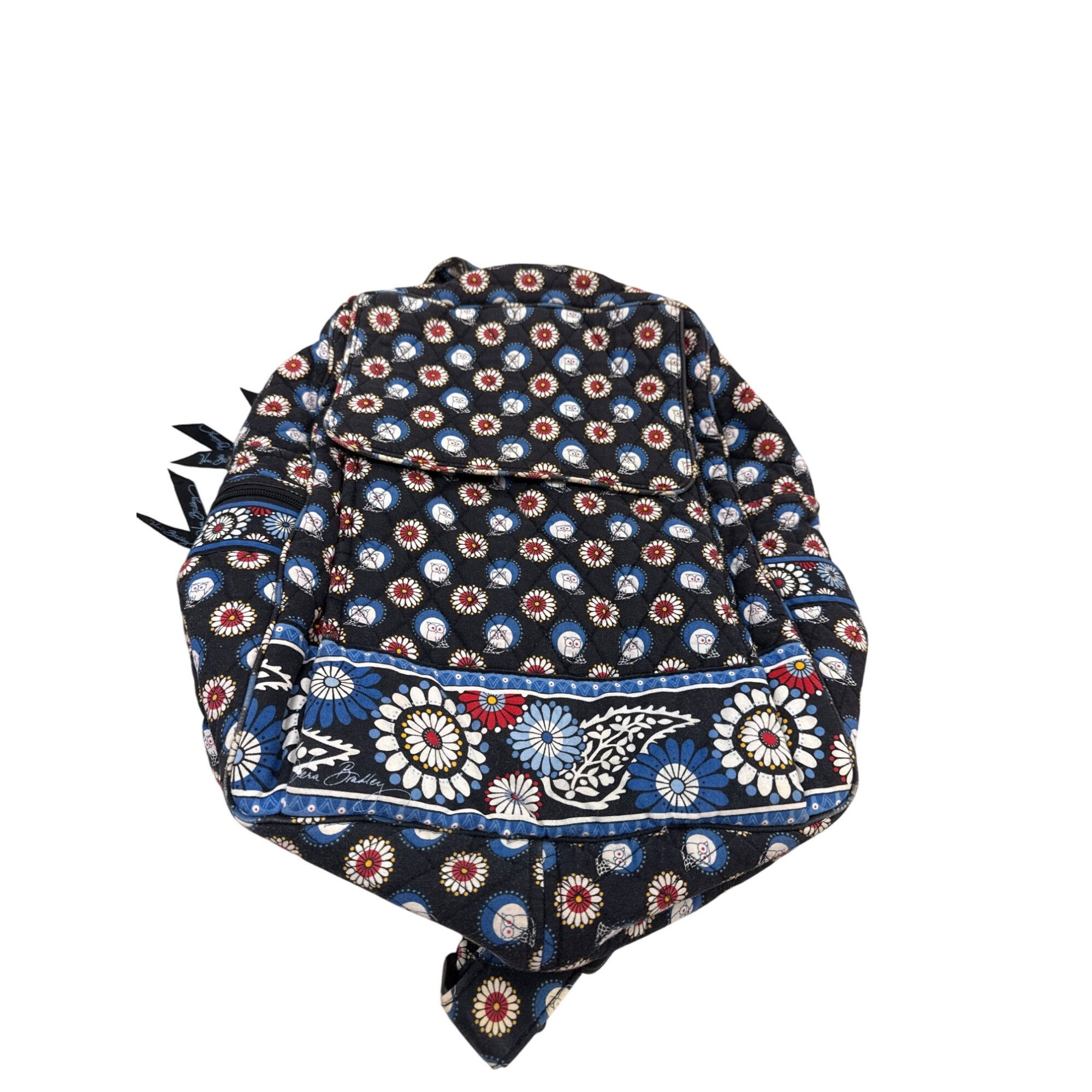 Vera Bradley Vera Bradley blue Owl & Floral Print Quilted Backpack 16" x Size ONE SIZE - 14 Thumbnail