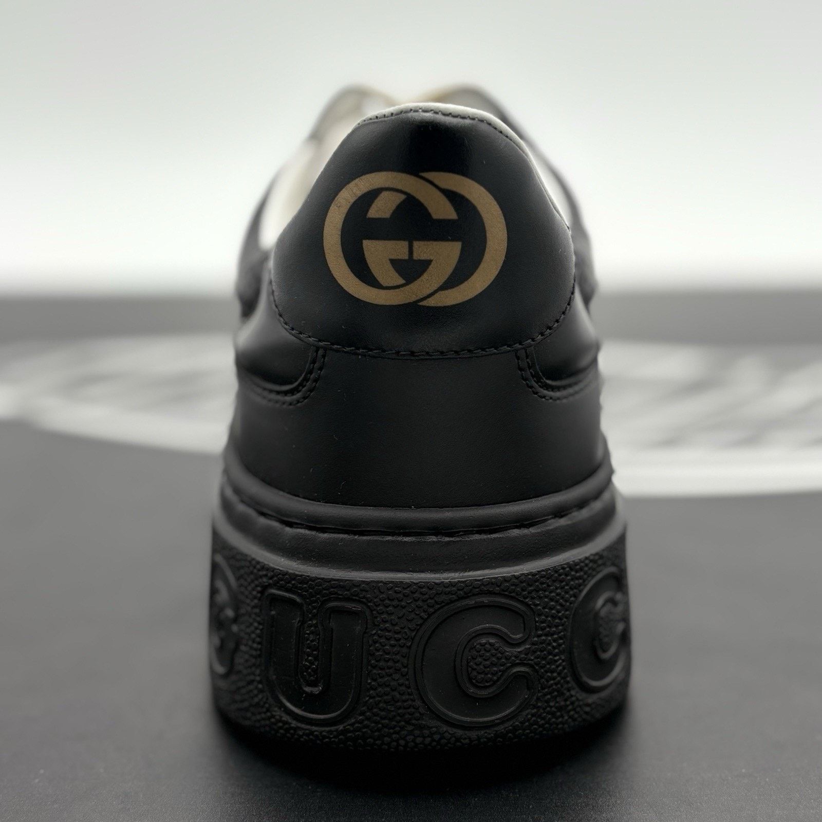 Gucci Gucci GG Embossed ' Black Leather ' | BRAND NEW! Size US 13 / EU 46 - 9 Thumbnail