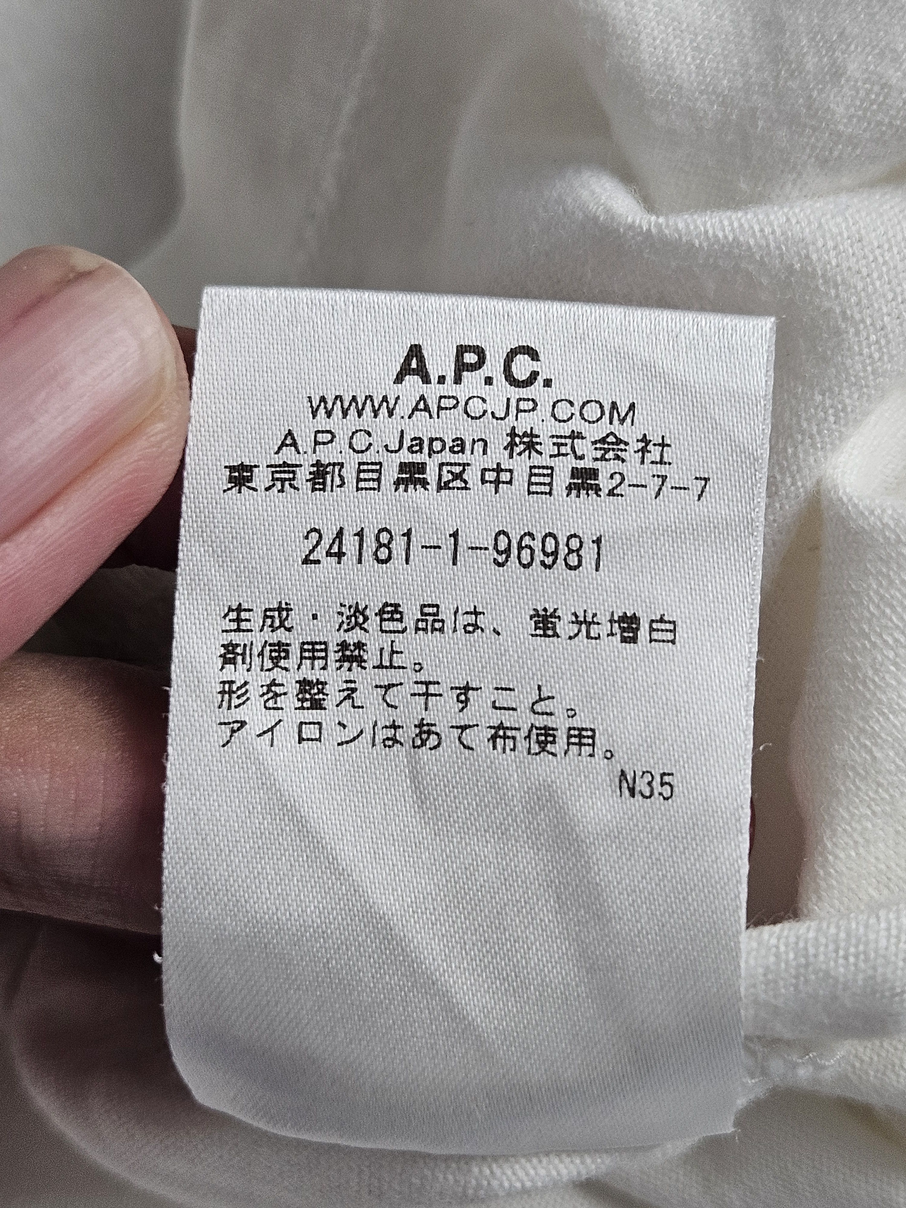 A.P.C. APC Rue Madame Paris embroidery shirt Size US XS / EU 42 / 0 - 6 Thumbnail