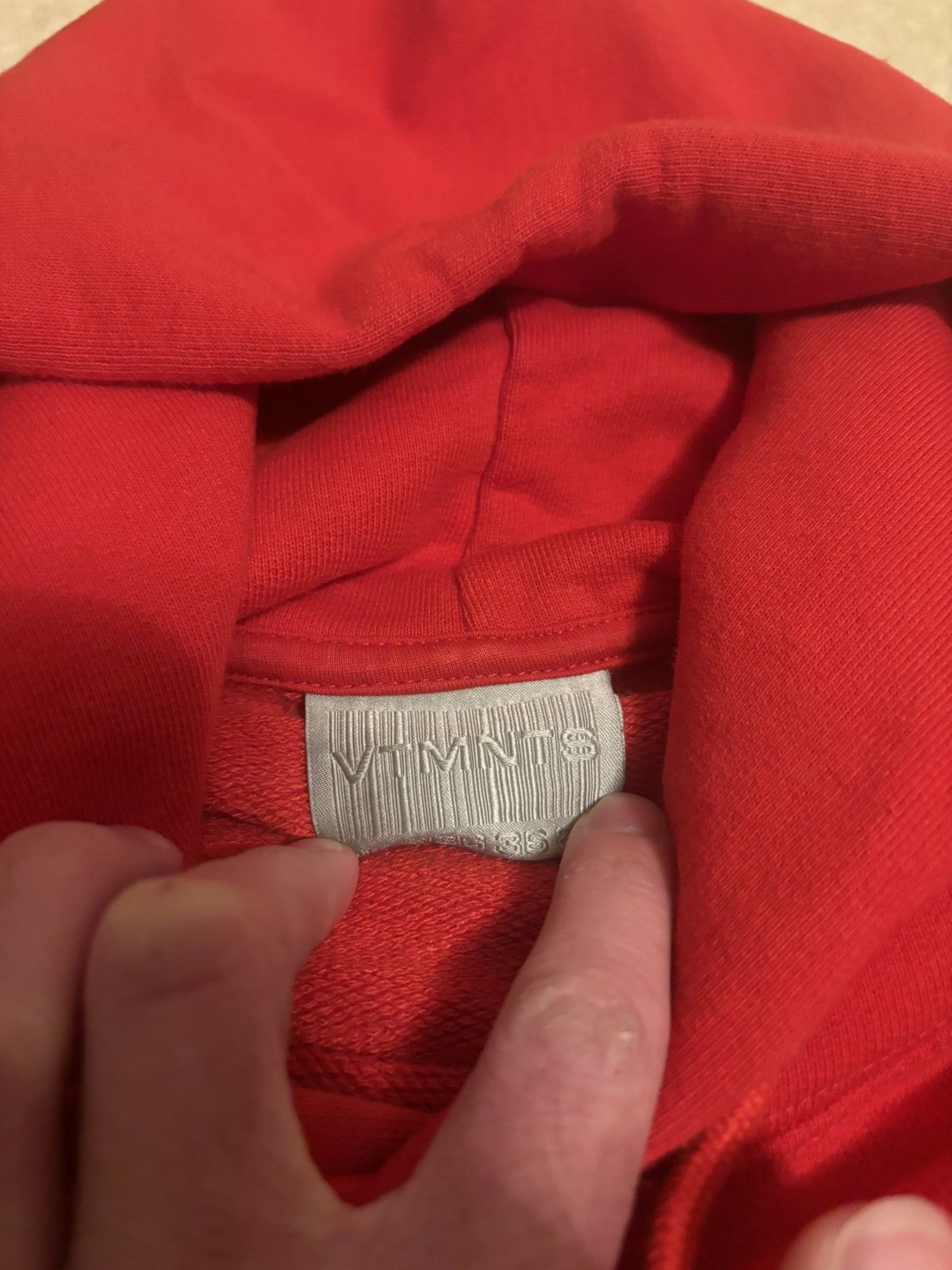 Vetements Vetements VTMNTS Barcode Spider Man Print Hoodie Red Size US XS / EU 42 / 0 - 4 Thumbnail