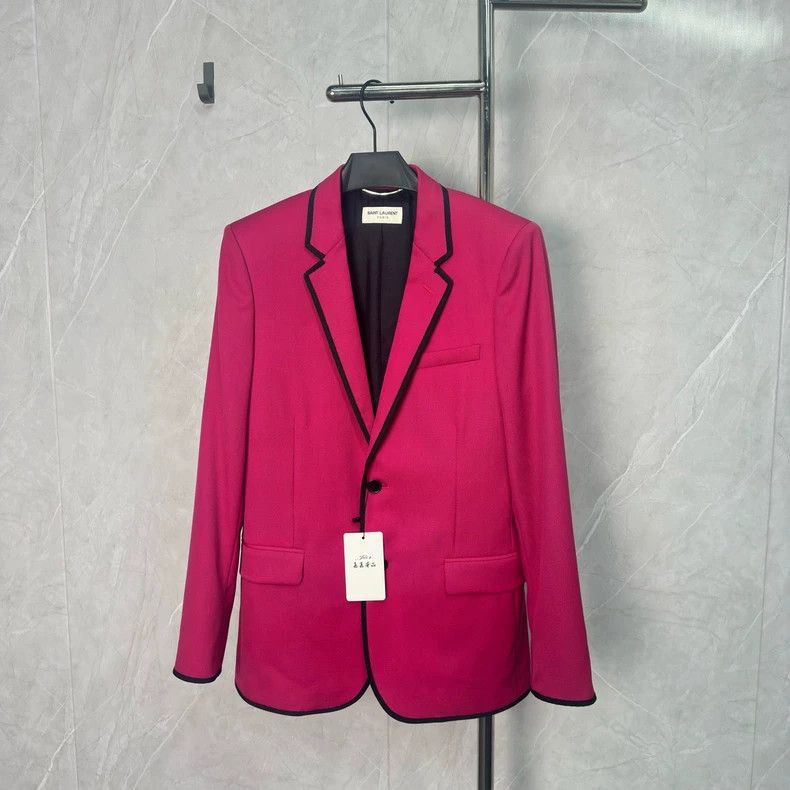 Saint Laurent Paris pink saint laurent blazer jacket Size US L / EU 52-54 / 3 - 5 Thumbnail