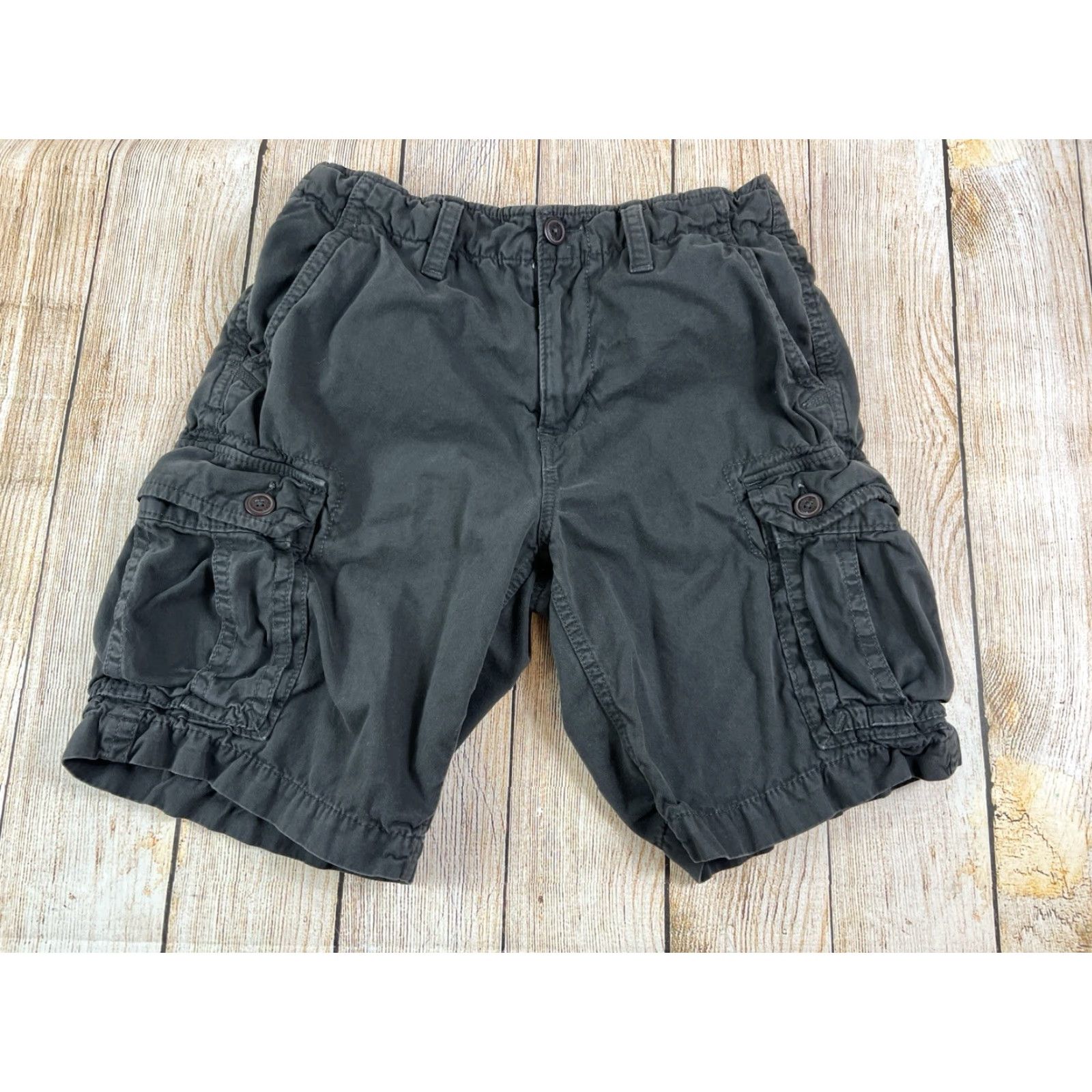 American Eagle Outfitters VINTAGE American Eagle Outfitters Mens Cargo Shorts Dark Gray 100% Cotton Sz 32 Regular Canvas Pocketed Cargo 10 Inseam Casual Outdoor Preppy Size US 32 / EU 48 - 2 Thumbnail