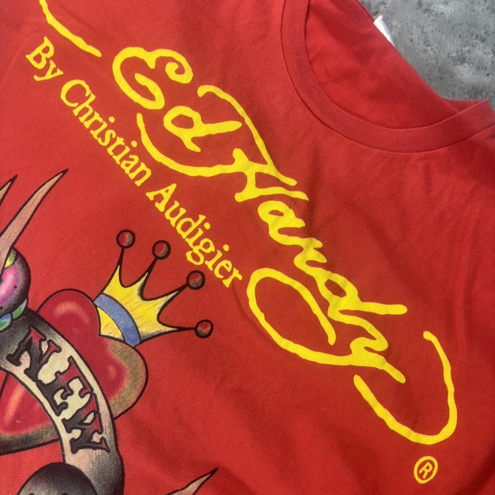 Ed Hardy Ed Hardy Christian Audigier Y2K Gothic Skull Graphic T Shirt Size US XXL / EU 58 / 5 - 8 Thumbnail