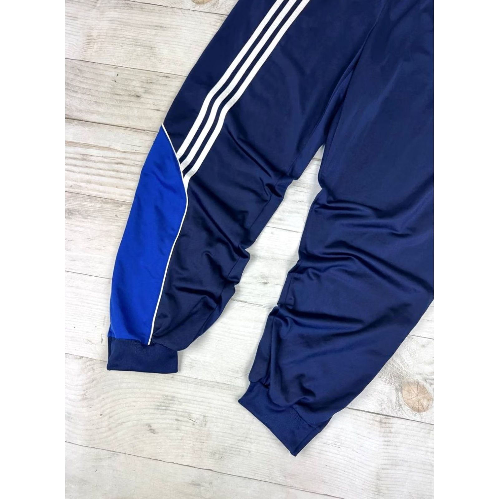 Adidas VINTAGE Adidas Tracksuit 2 Piece Men Size L Blue 00s Y2K Jacket Pants Size 42R - 6 Thumbnail
