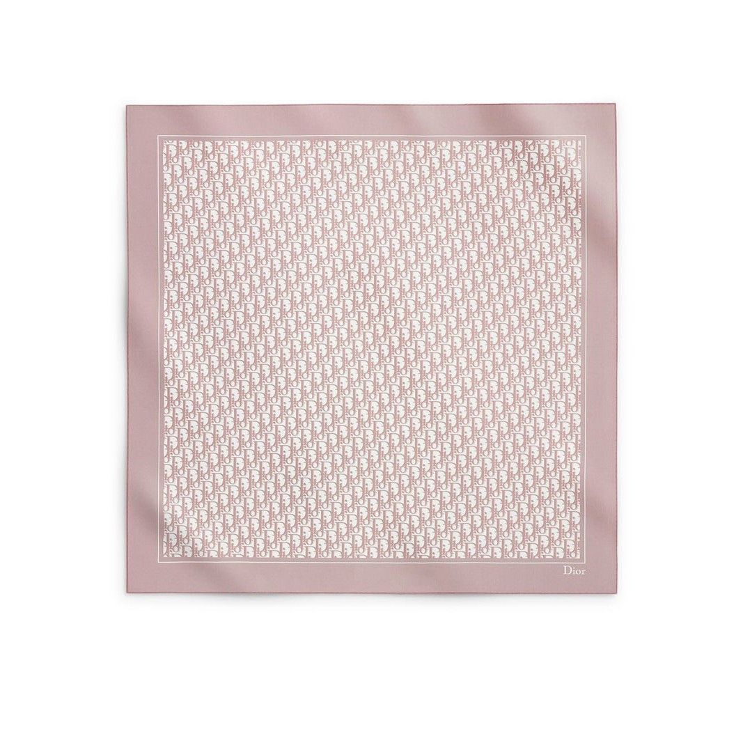 Dior DIOR Pink/Gray Silk Scarf New & Authentic Size ONE SIZE - 1 Preview