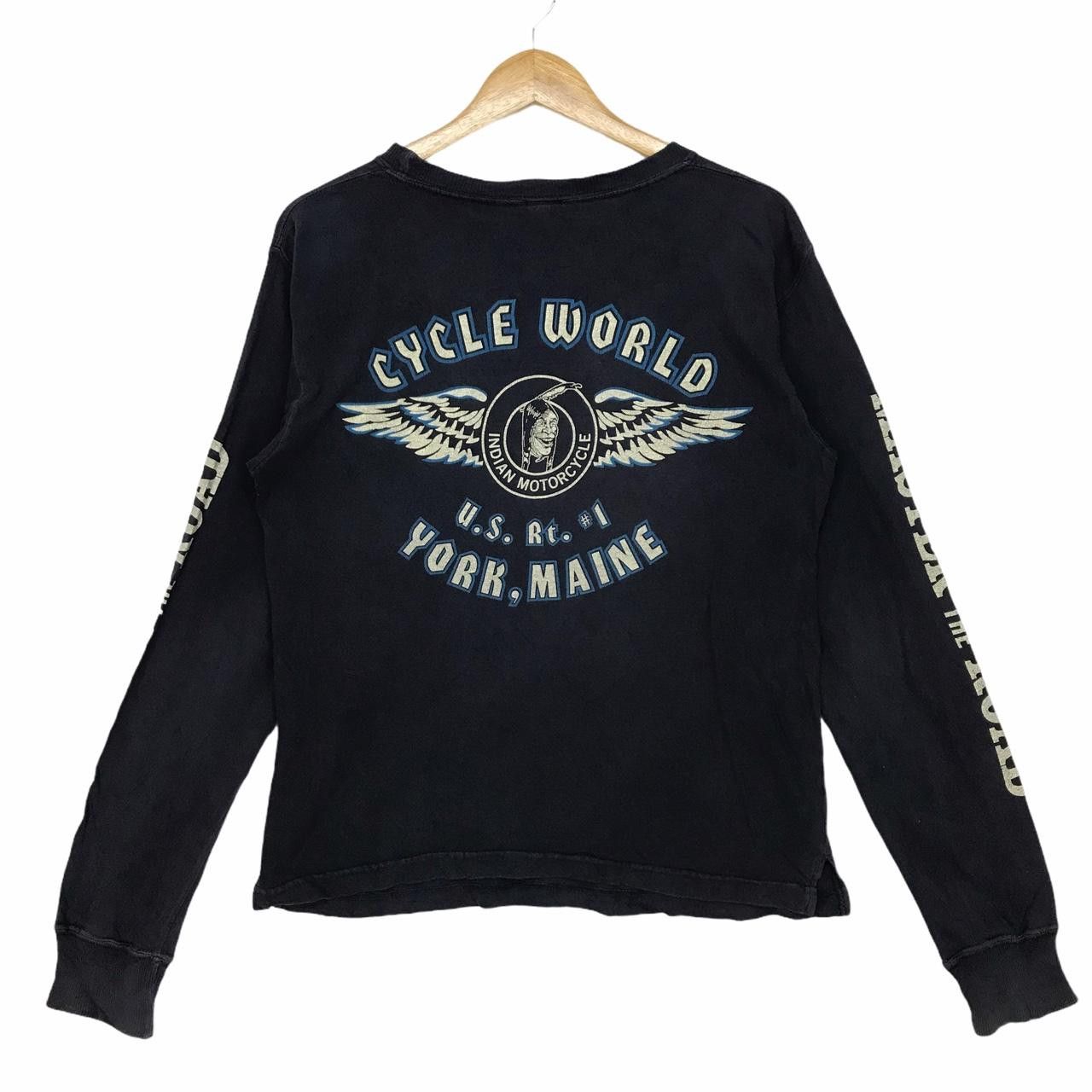 Indian Motorcycle Vintage INDIAN MOTORCYCLE Cycle World Master Of The Road Size US M / EU 48-50 / 2 - 1 Thumbnail