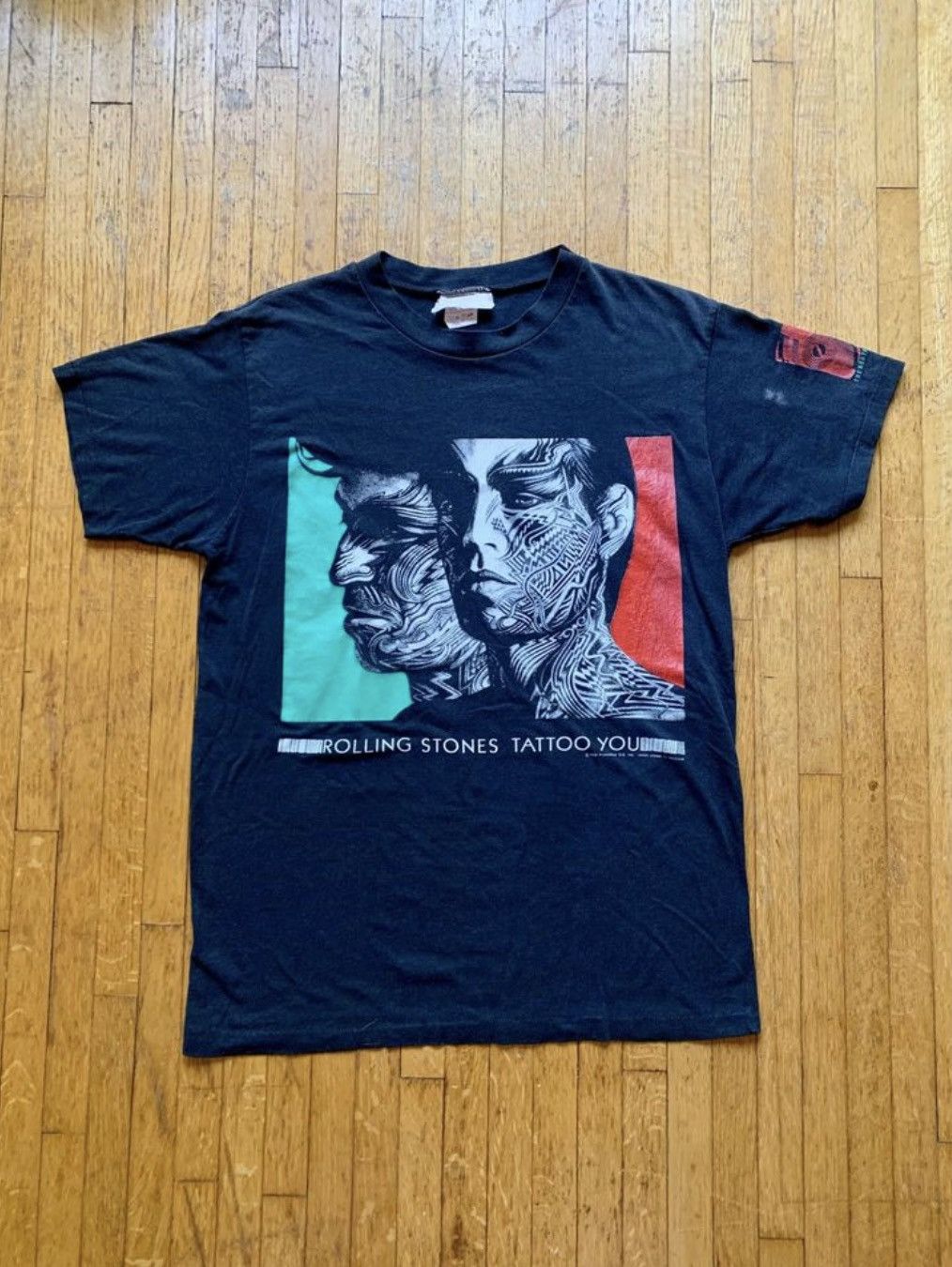 Band Tees × Vintage 1989 Single Stitch Tattoo You Tour T-Shirt Size L / US 10 / IT 46 - 1 Thumbnail