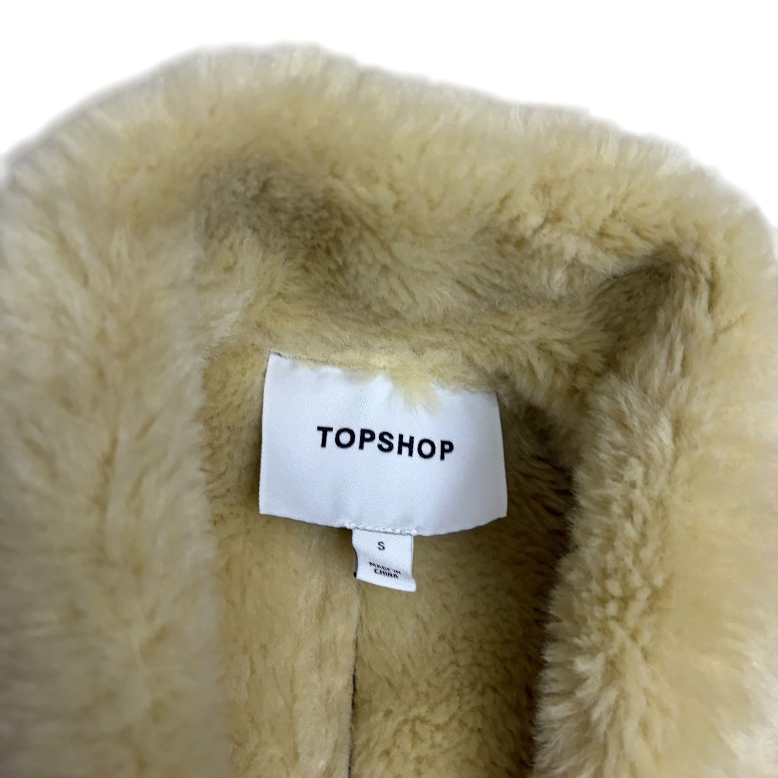 Topshop Topshop Faux Leather Shearling Long Coat Fleece Trench Small Size US S / EU 44-46 / 1 - 3 Thumbnail