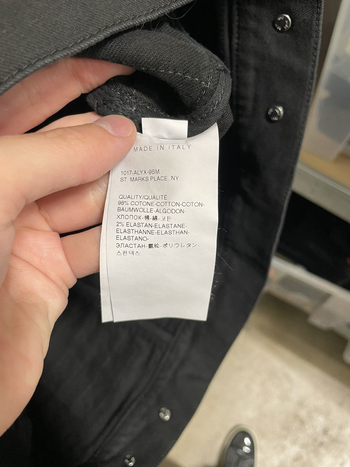 1017 ALYX 9SM × Blackmeans 1017 ALYX 9SM X Blackmeans Distressed Denim Jacket 2000$ Size US L / EU 52-54 / 3 - 7 Thumbnail