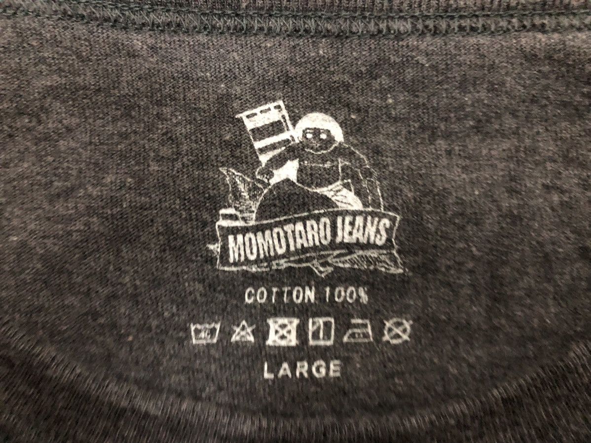 Japan Blue 🇯🇵 MOMOTARO JEANS LONGSLEEVE ICONIC LEFTHAND BATTLE STRIPES Size US L / EU 52-54 / 3 - 10 Thumbnail