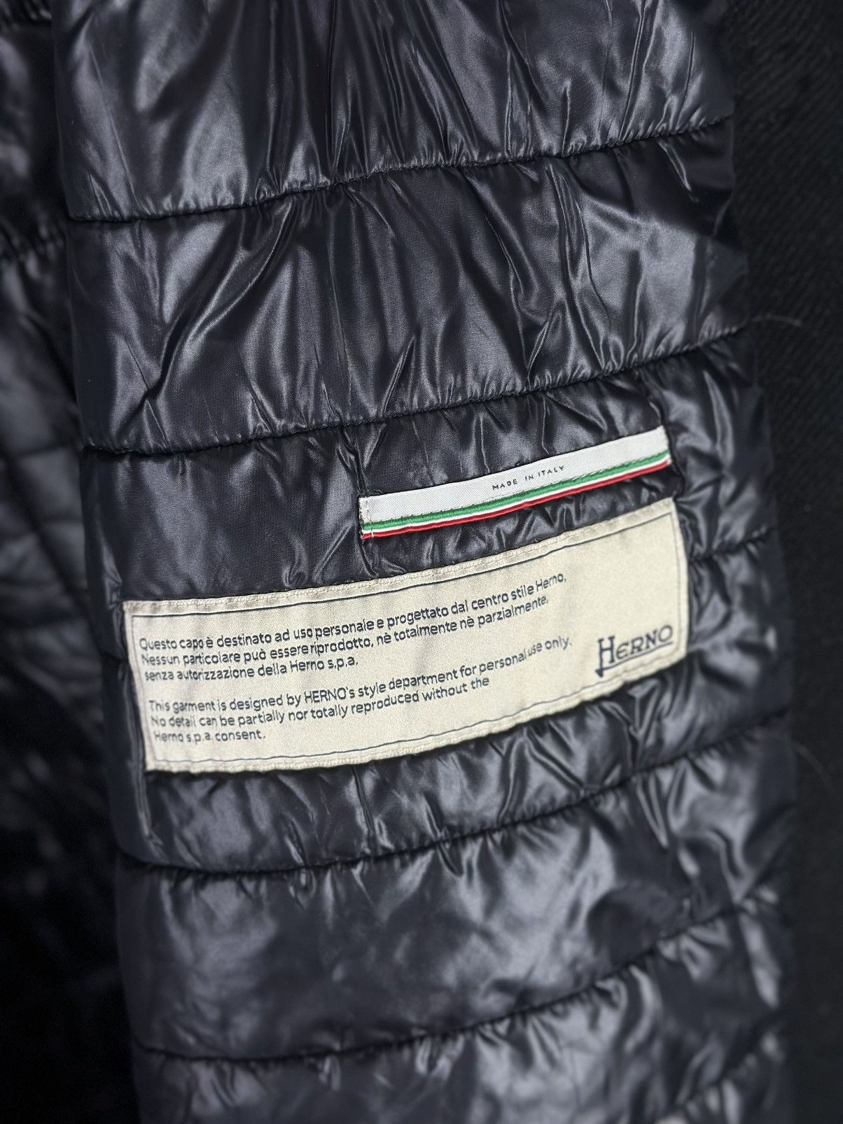 Herno × Vintage HERNO Vintage Women’s Black Short Sleeve Overcoat Designer Size L / US 10 / IT 46 - 11 Thumbnail