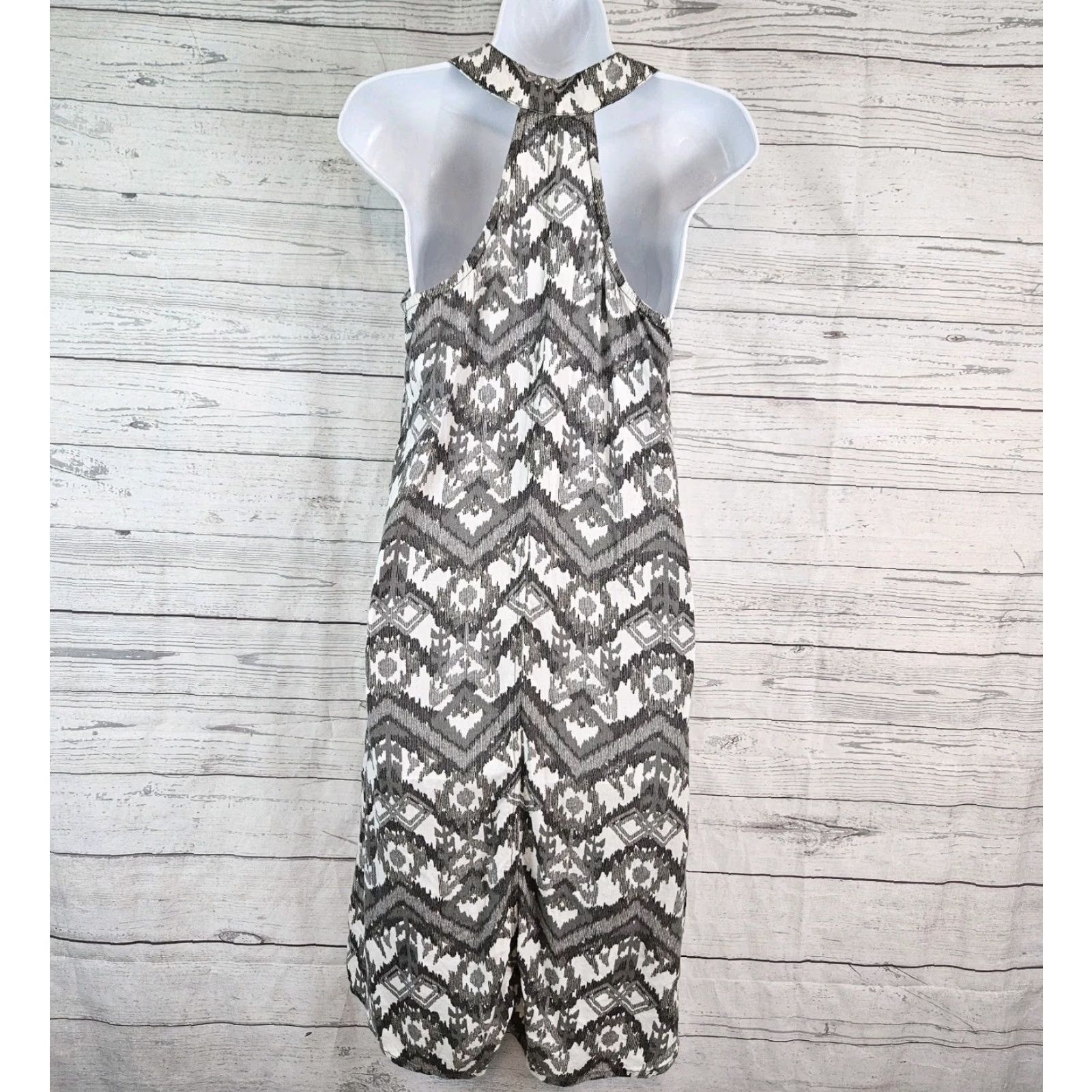KAVU Kavu Dress Womens Sz XS Gray White Sleeveless Scoop Neck Size XS / US 0-2 / IT 36-38 - 4 Thumbnail