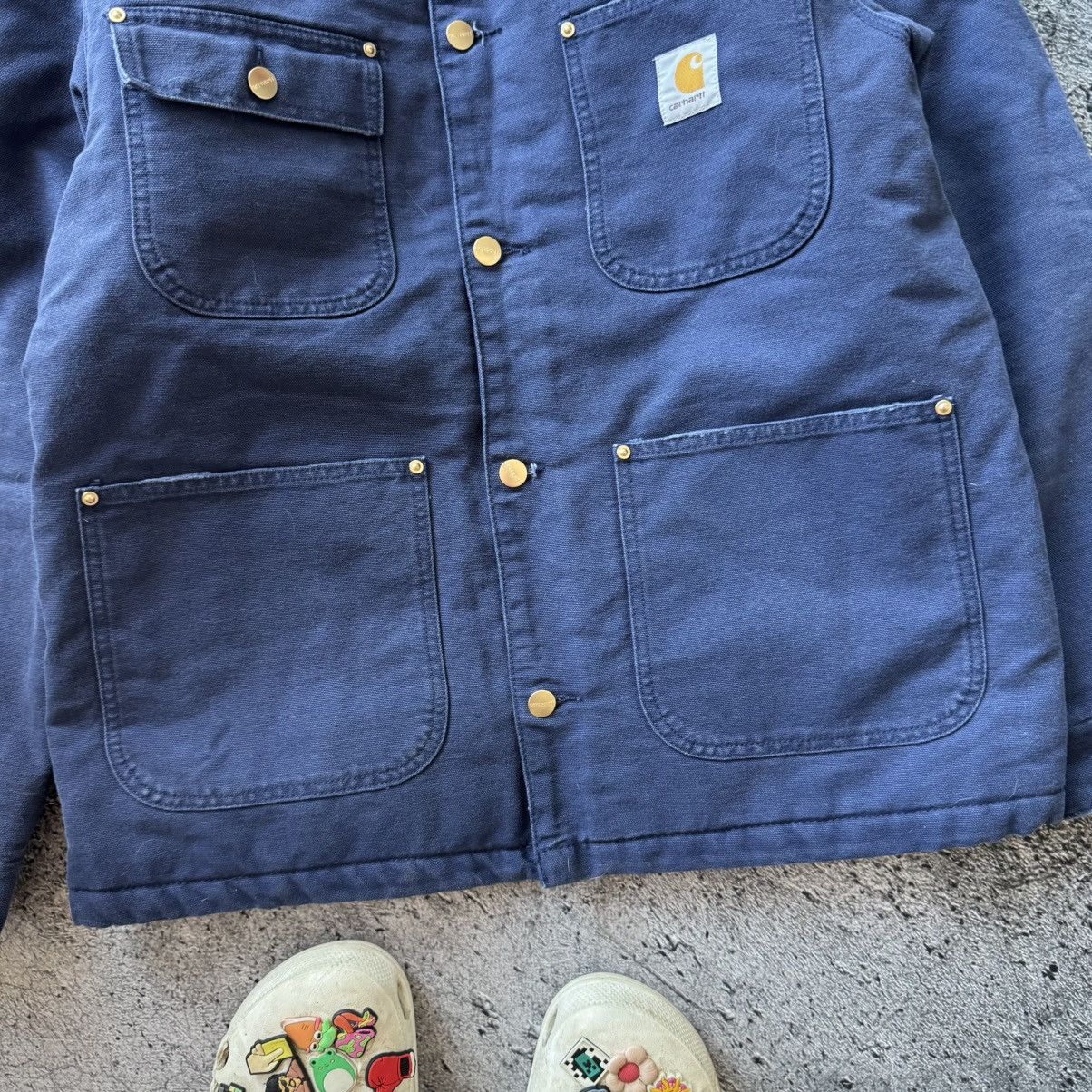 Carhartt Wip Carhartt chore jacket navy size m new workwear hype Size US M / EU 48-50 / 2 - 6 Thumbnail